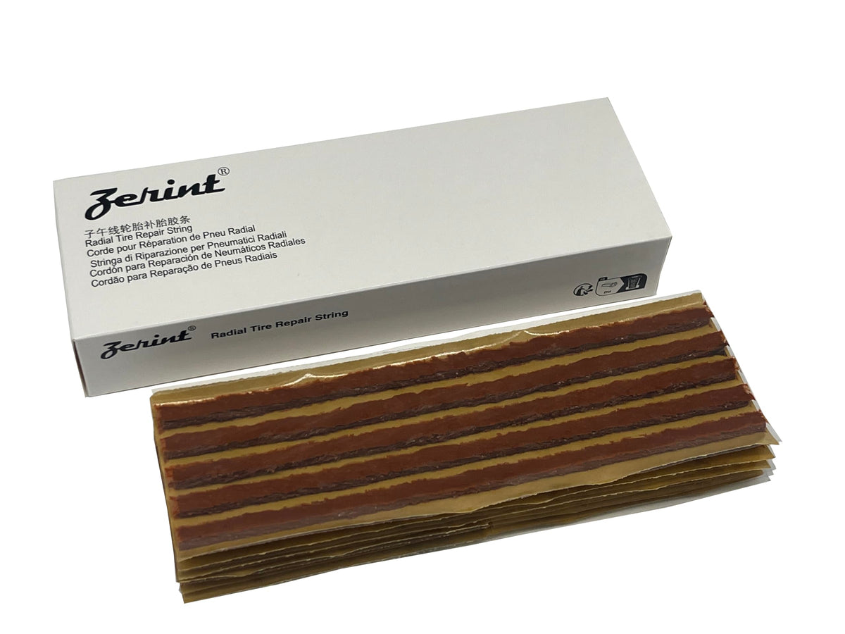 Zerint Ts-260C30 Tire Repair Strings Rubber Strip 30Pcs 1/4'' X 8'' Brown,Tire Repair Plugs Self Vulcanizing Tire Puncture Repai