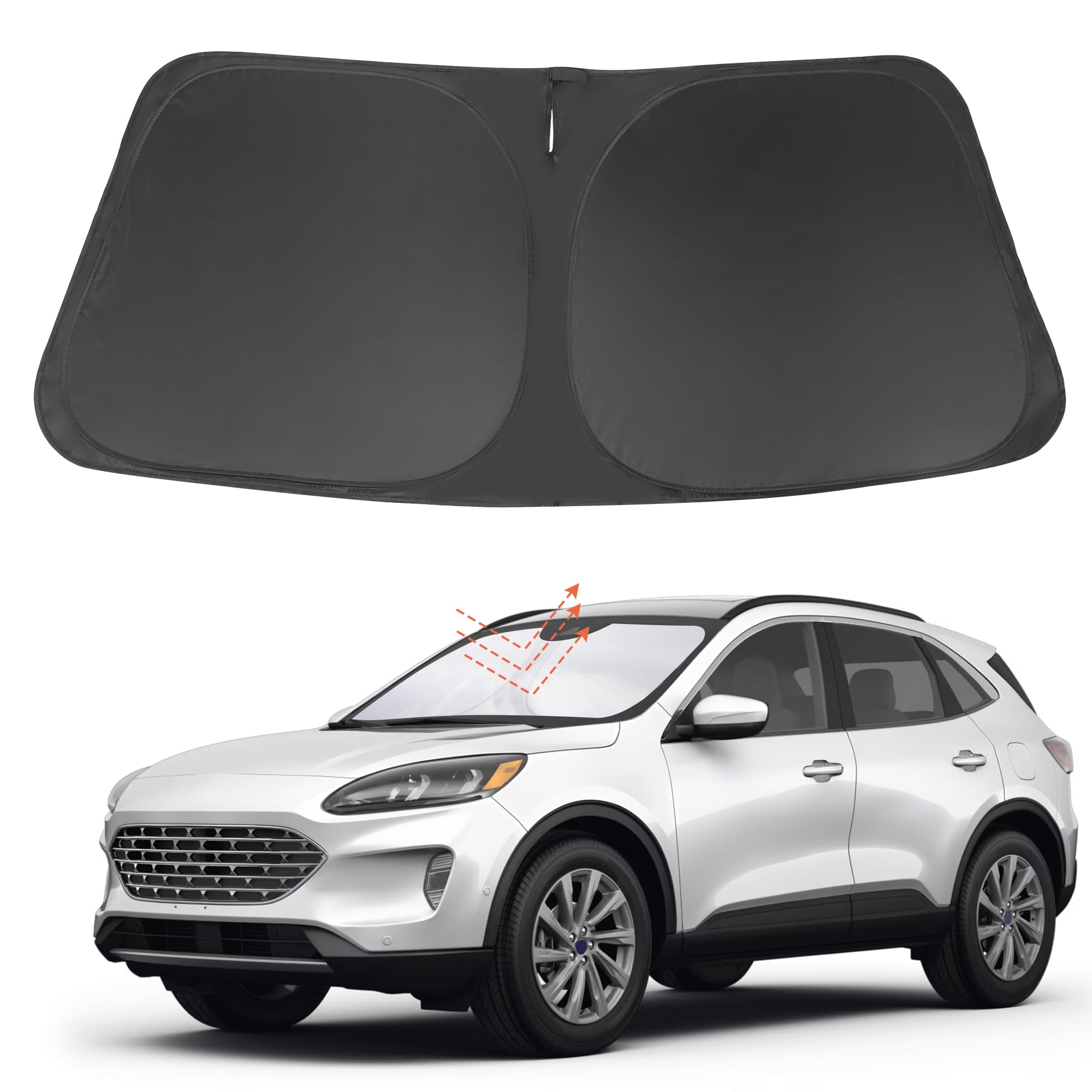Yycke Windshield Sun Shade Accessories Compatible With 2025 2024 2023 2022 2021 2020 Escape S, Se, Se Sport Hybrid, Sel, Titaniu