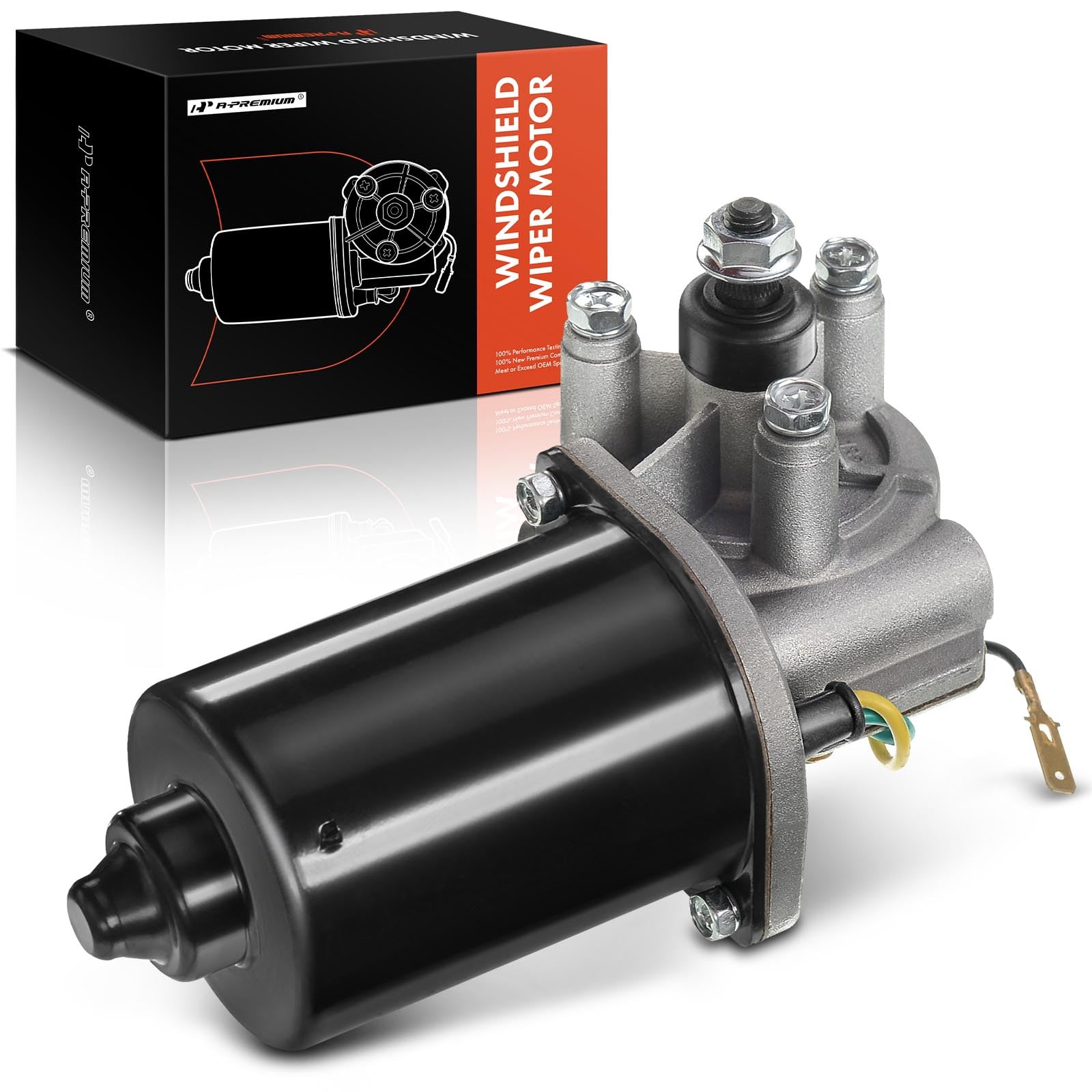 A-Premium Front Windshield Wiper Motor Compatible with Dodge Ram 1500 1998-2002, Ram 2500, Ram 3500 2000-2002, 4-Pin, Replace# 5