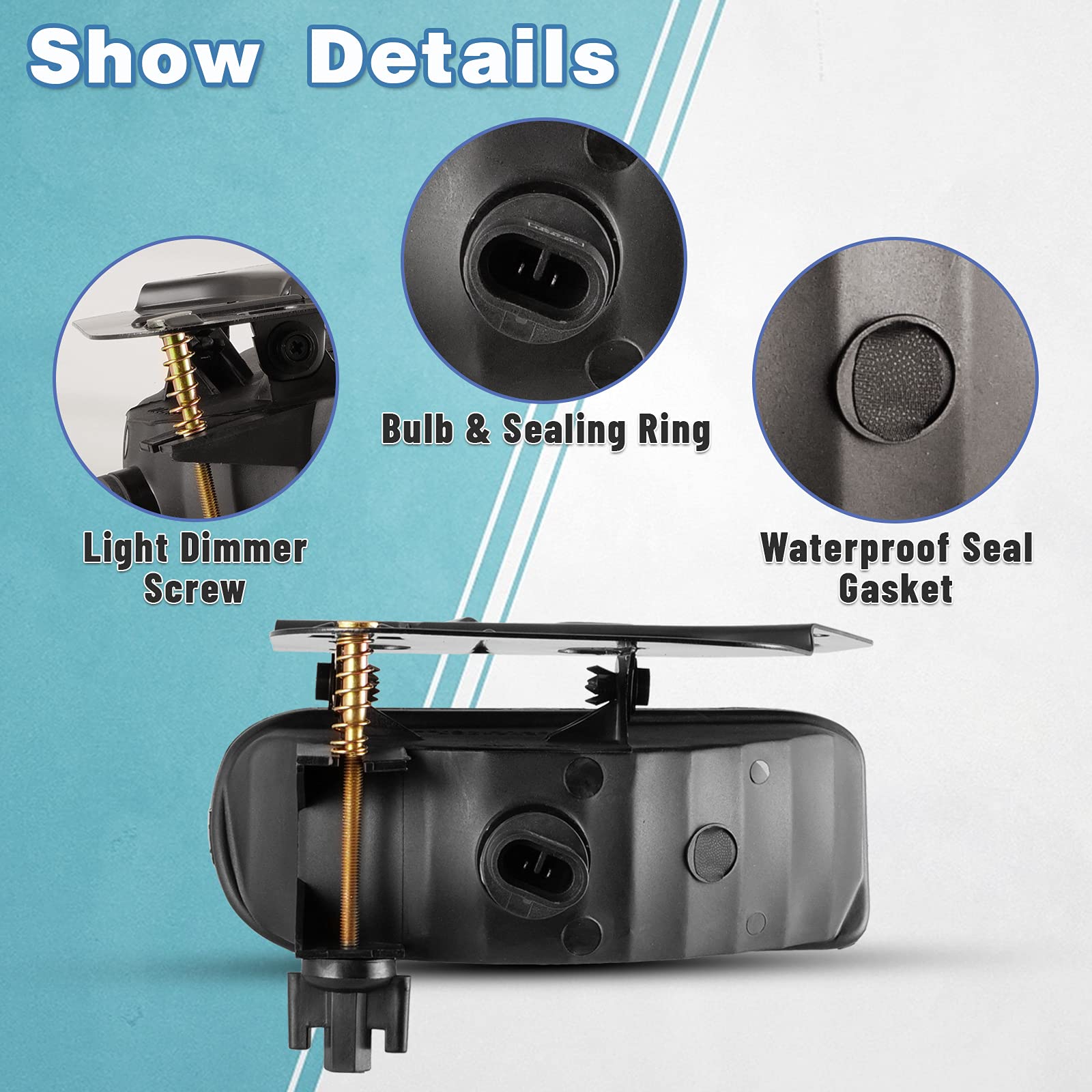 AUTOWIKI Fog Lights For 2002-2006 Cadillac Escalade, 2003-2005 Cadillac Escalade ESV OEM Replacement Fog Lamps 2PCS With Yellow