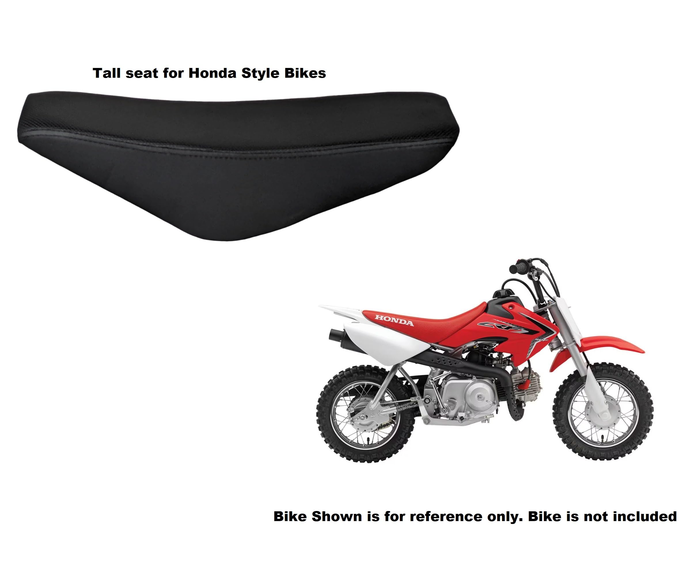 Complete Black Seat Vinyl With Gripper Cover For Crf50F Crf50 Crf 50 50F Ssr 50Cc 125Cc Pit Drit Bike Tall Low (Tall Seat)