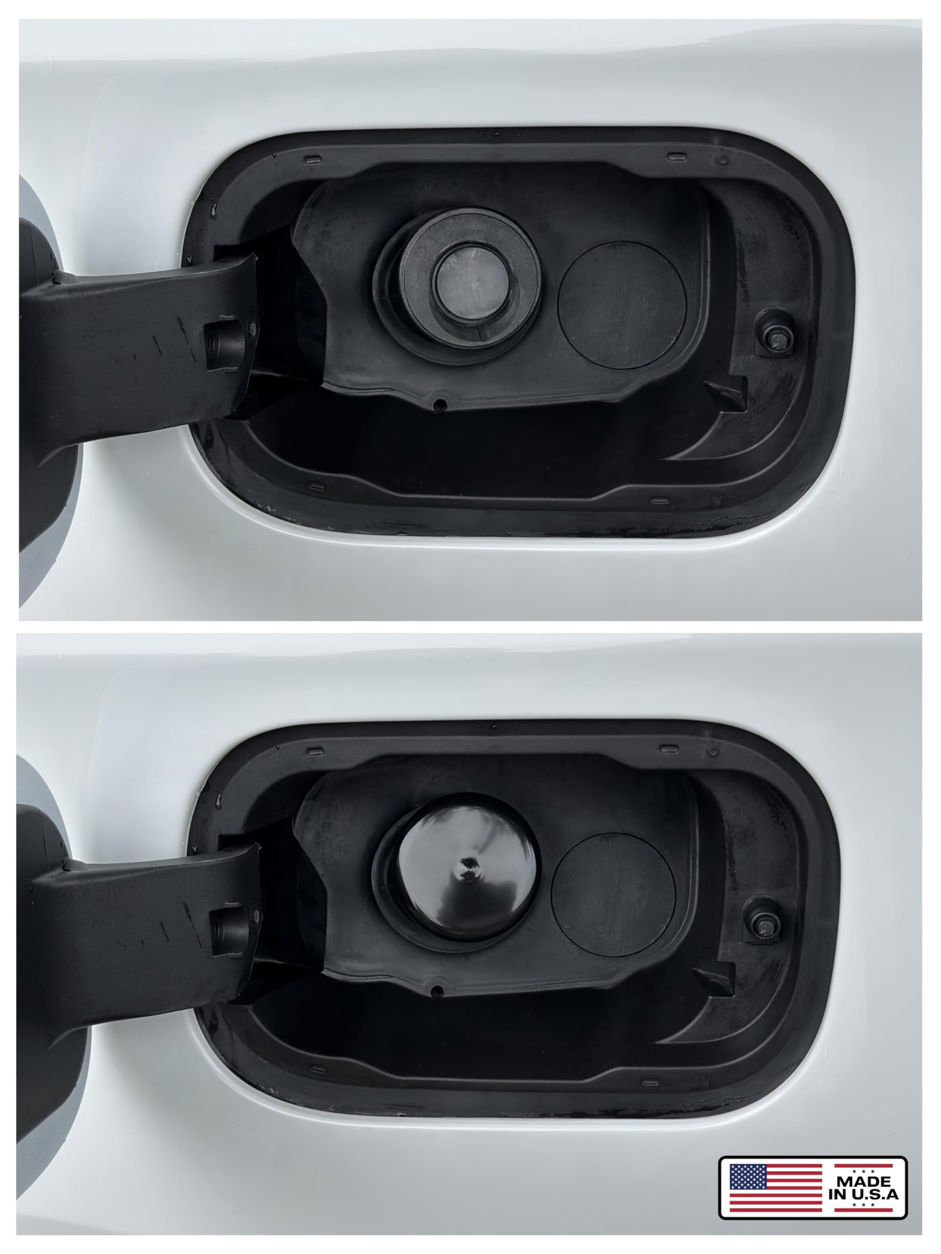 Cap & Shield 2.375Inch Id, Capless Gas Cap Dirt, Water & Dust Cover Compatible With Gmc, Chevrolet, Buick & Cadillac Capless Gas Cap Fuel Filler Nozzle Cover