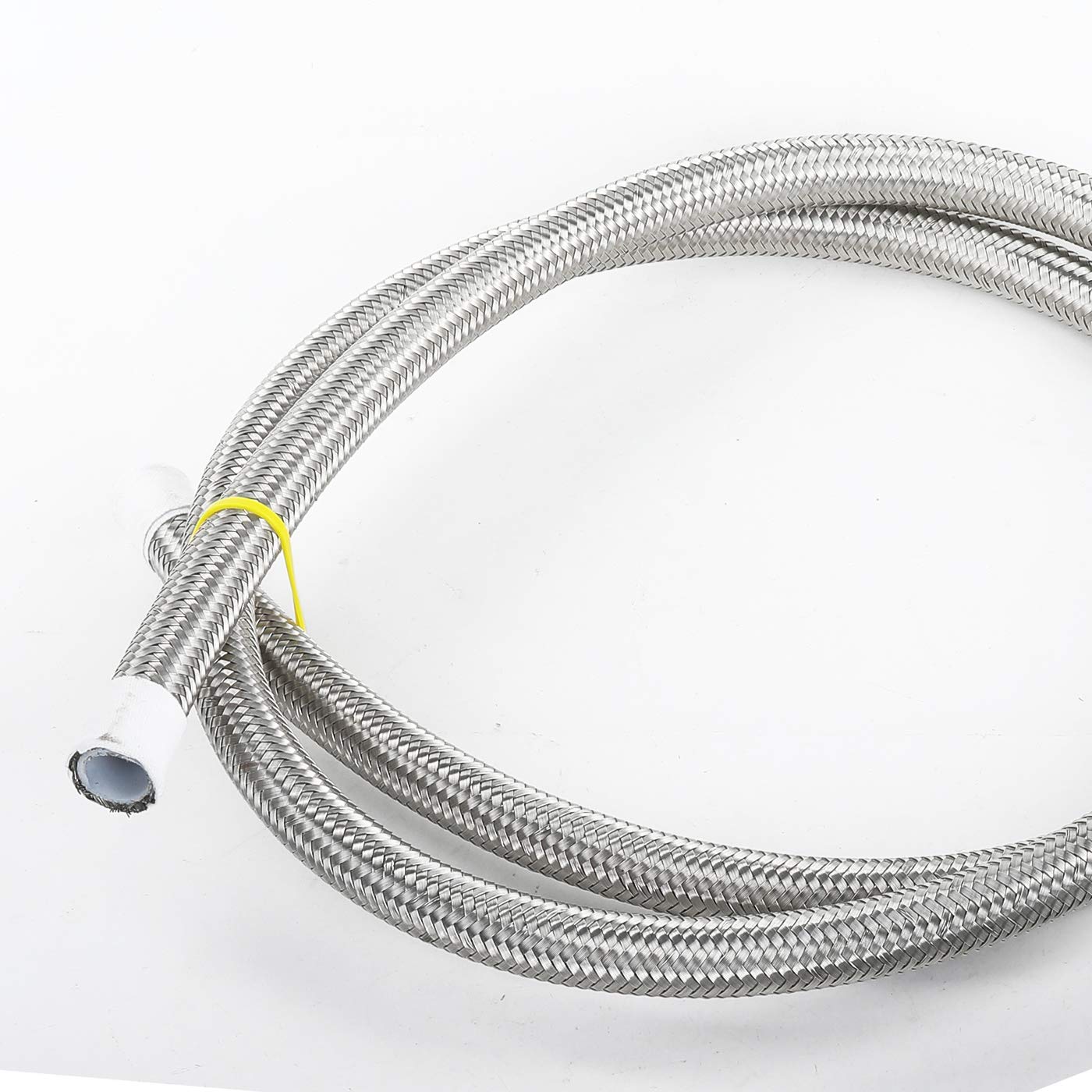 AC PERFORMANCE -6 AN PTFE Teflon Braided Stainless Steel Hose, 10 Feet