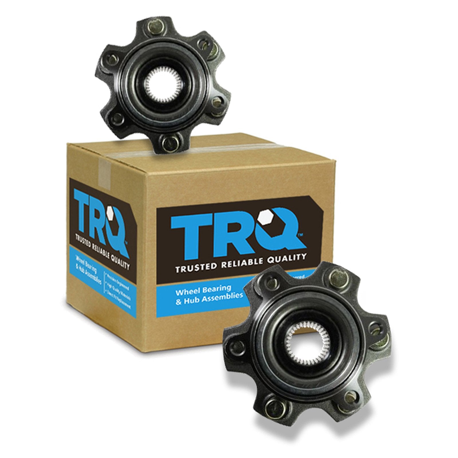 Trq Rear Wheel Hub Bearings Assembly Set Compatible With 2001-2006 Mitsubishi Montero