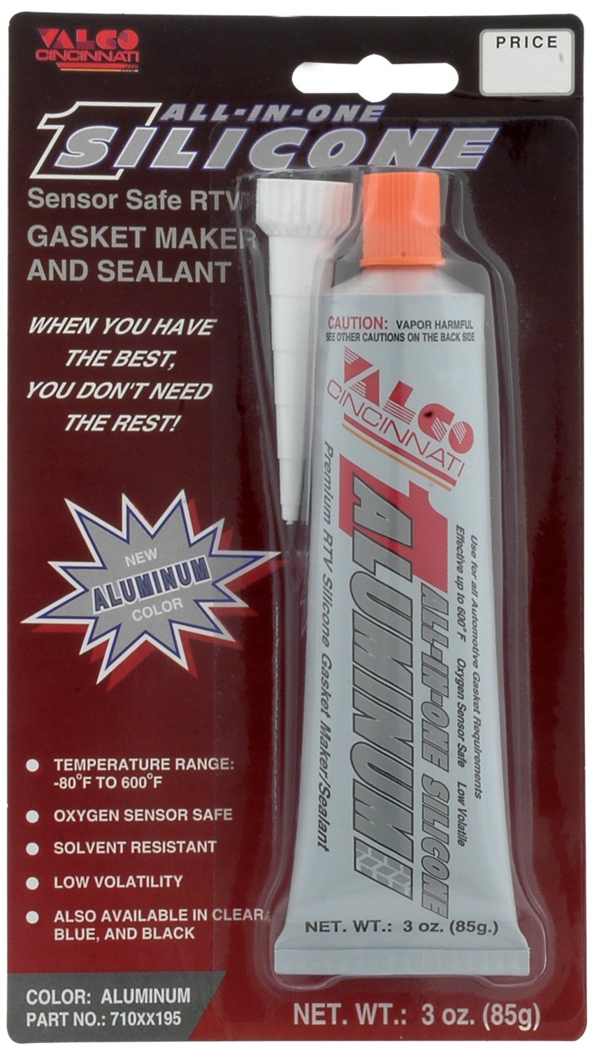 Valco Cincinnati 71195 All-In-One Aluminum Silicone With Nozzle - 3 Oz. Tube
