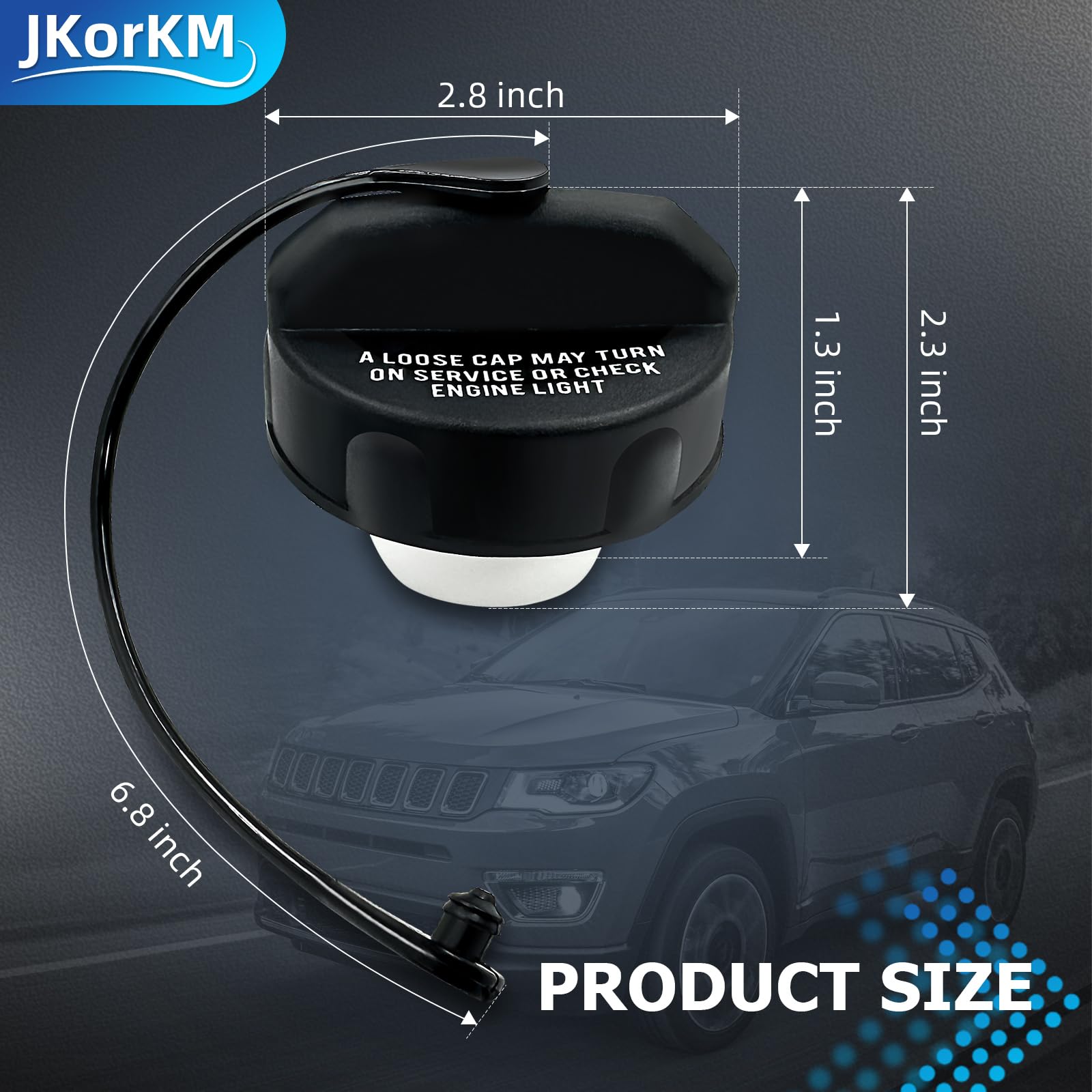 Fuel Tank Cap,Gas Cap For 2003-2018 Jeep Wrangler Jk,2008-2017 Jeep Patriot,2003-2006 Jeep Wrangler Tj,2006-2010 Jeep Commander,