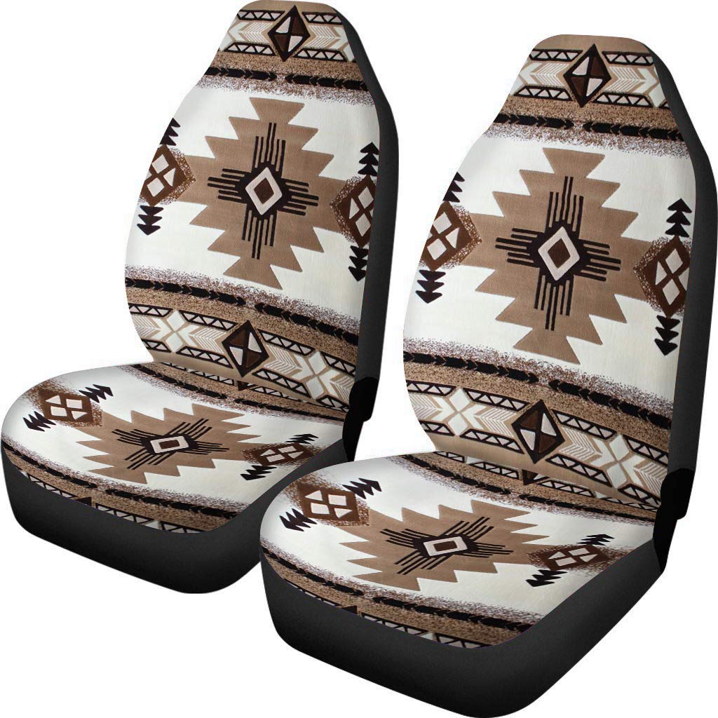 Dreaweet Native American Pattern Car Seat Covers Gifts Front Seat Protective Cover Case Nonslip Coverage Cushion Bag Fit Most Ca