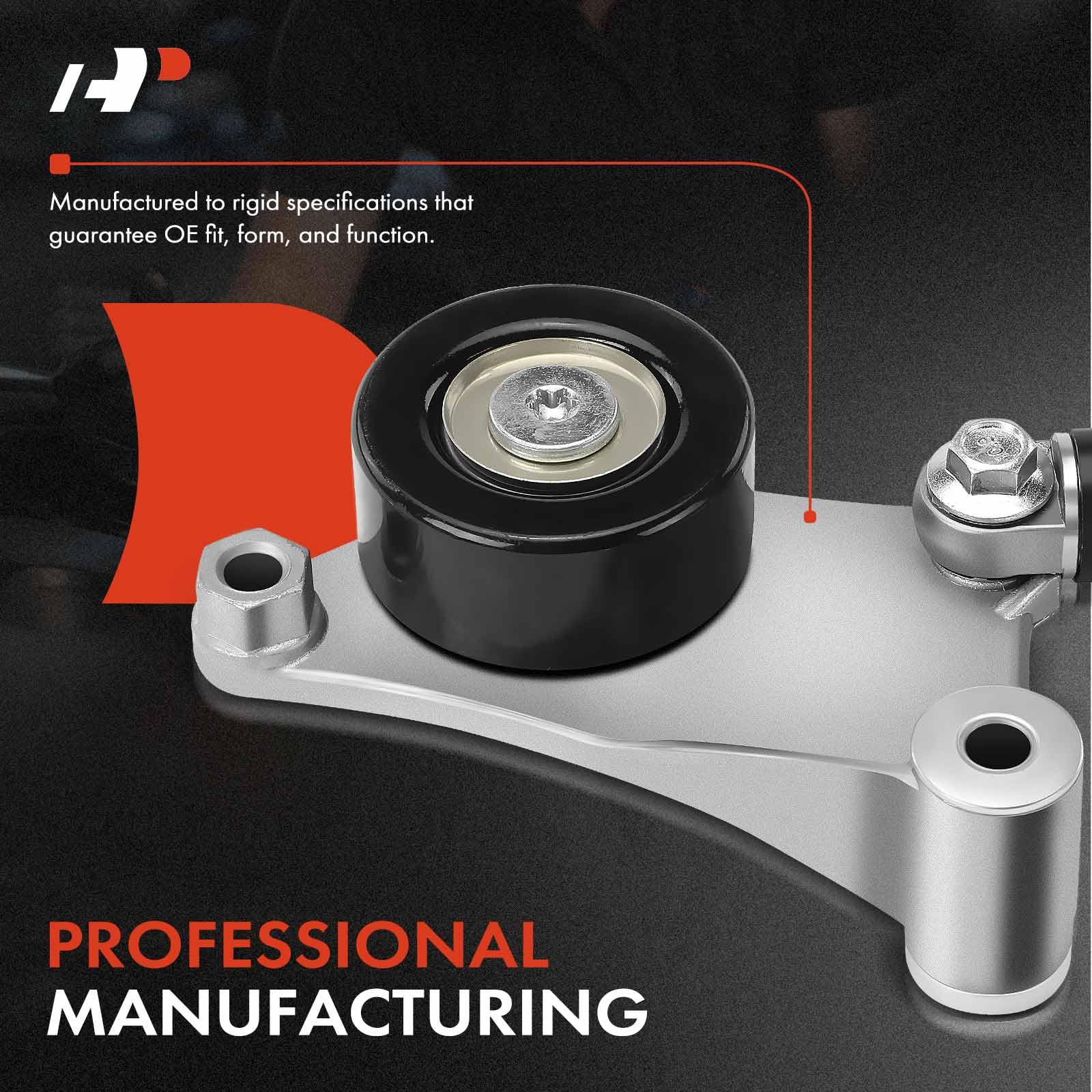 A-Premium Belt Tensioner Assembly With Pulley Compatible With Toyota Rav4 2001-2005, Solara, Camry 2002-2006, Highlander 2001-2007 & Scion Tc 2005-2010, Replace# 166200W110, 1662028010