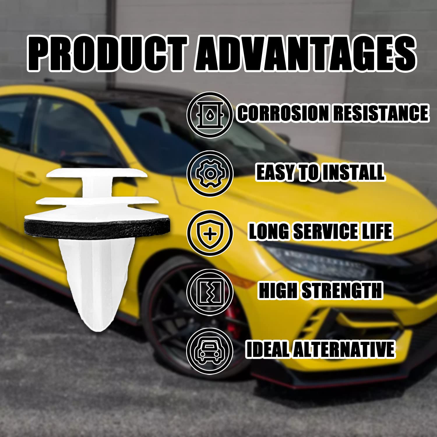 Gistilli 50PCS Door Trim Panel Retainers Clips Compatible with Toyota Camry Tacoma Tundra Sienna Corolla RAV4 Lexus ES350 GX470