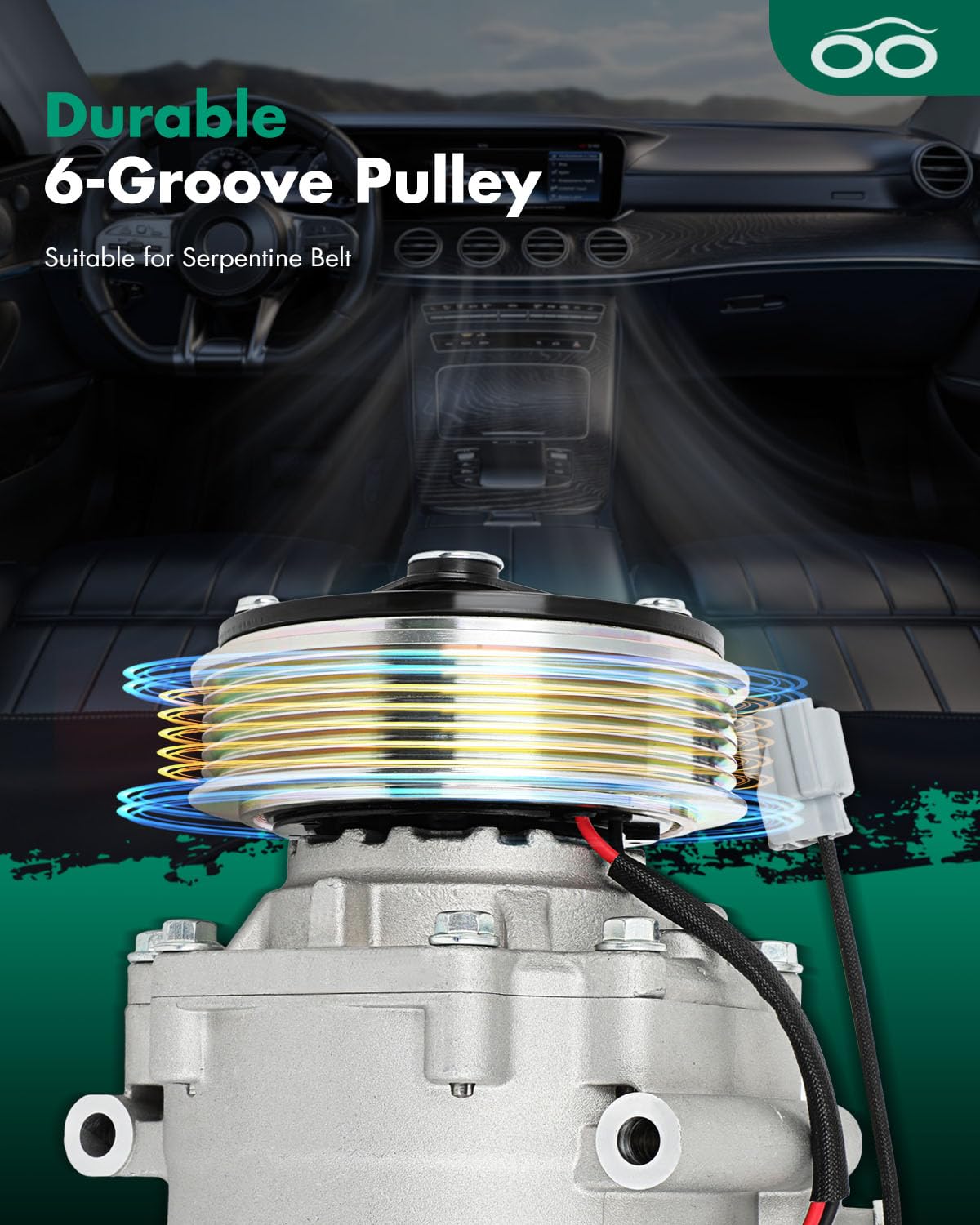 Scitoo Ac Compressor Fit For H-Onda Prelude 2.2L 2001 For H-Onda Civic For A-Cura El 1.7L 1997 1998 1999 2000 2001