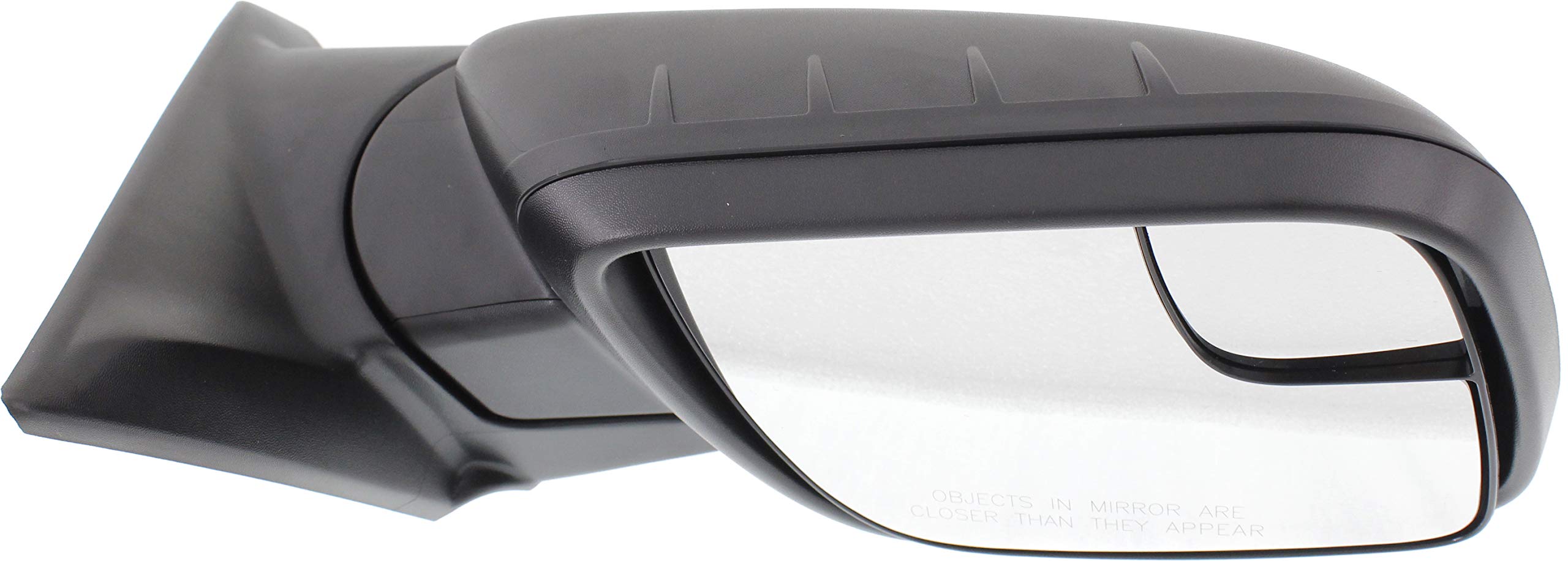 Kool Vue Passenger Side Power Non-Heated Mirror for Ford Explorer 2011-2015 Manual Fold With Spotter Glass; Without Signal Light, Memory & Puddle Lamp Textured