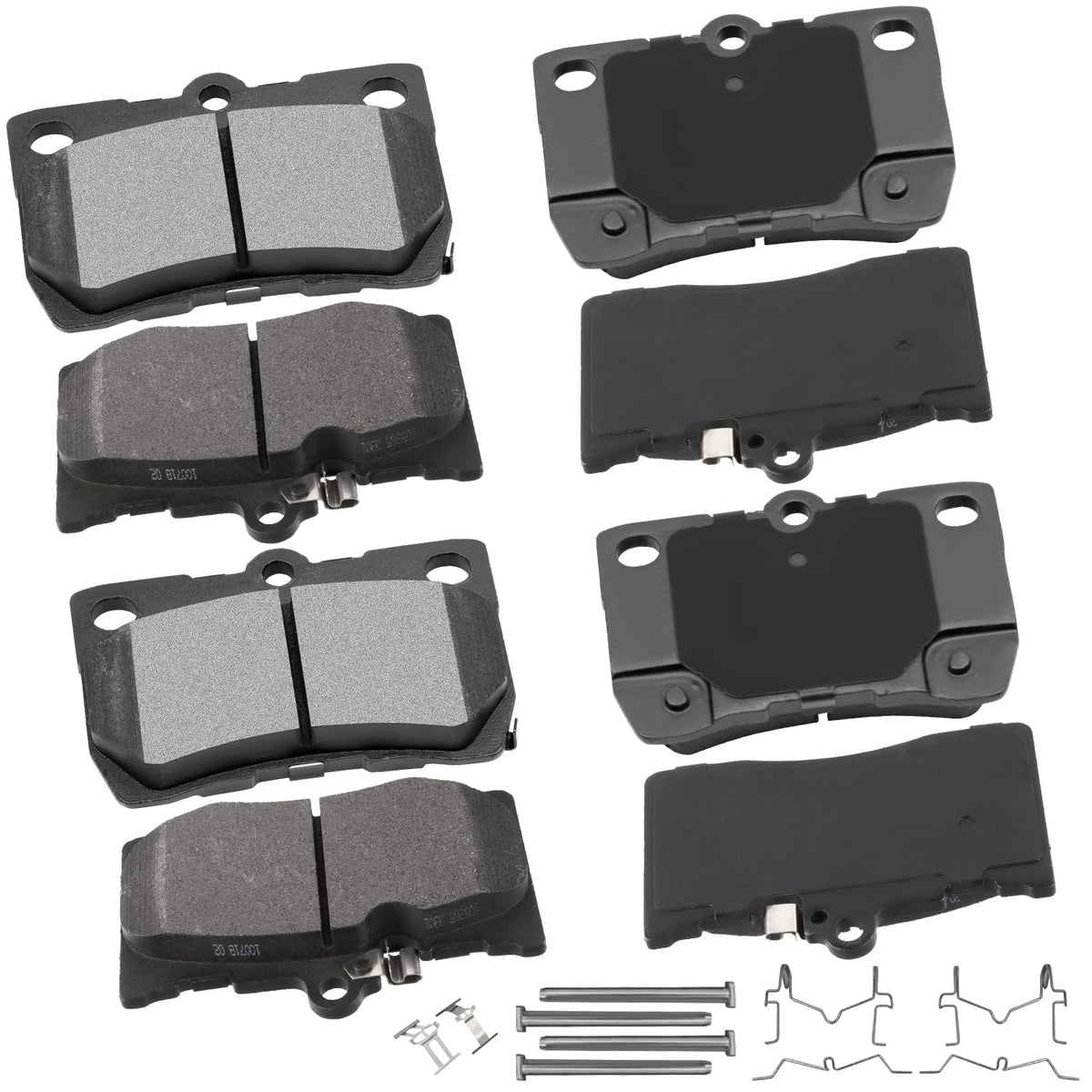Cciyu D1118 D1113 Front Rear Ceramic Brake Pads Kits 8Pcs Fit For 07-11 For Lexus Gs350, 06-07 For Lexus Gs430, 07-11 For Lexus