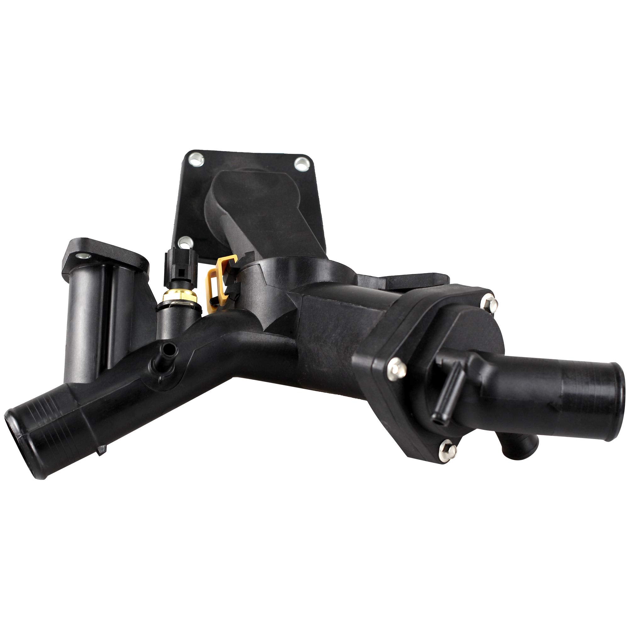 BOXI Thermostat Housing Kit Assembly with Sensor Gasket Fit for Land Rover LR3 2005-2009 / for Range Rover Sport 2006 2007 2008 