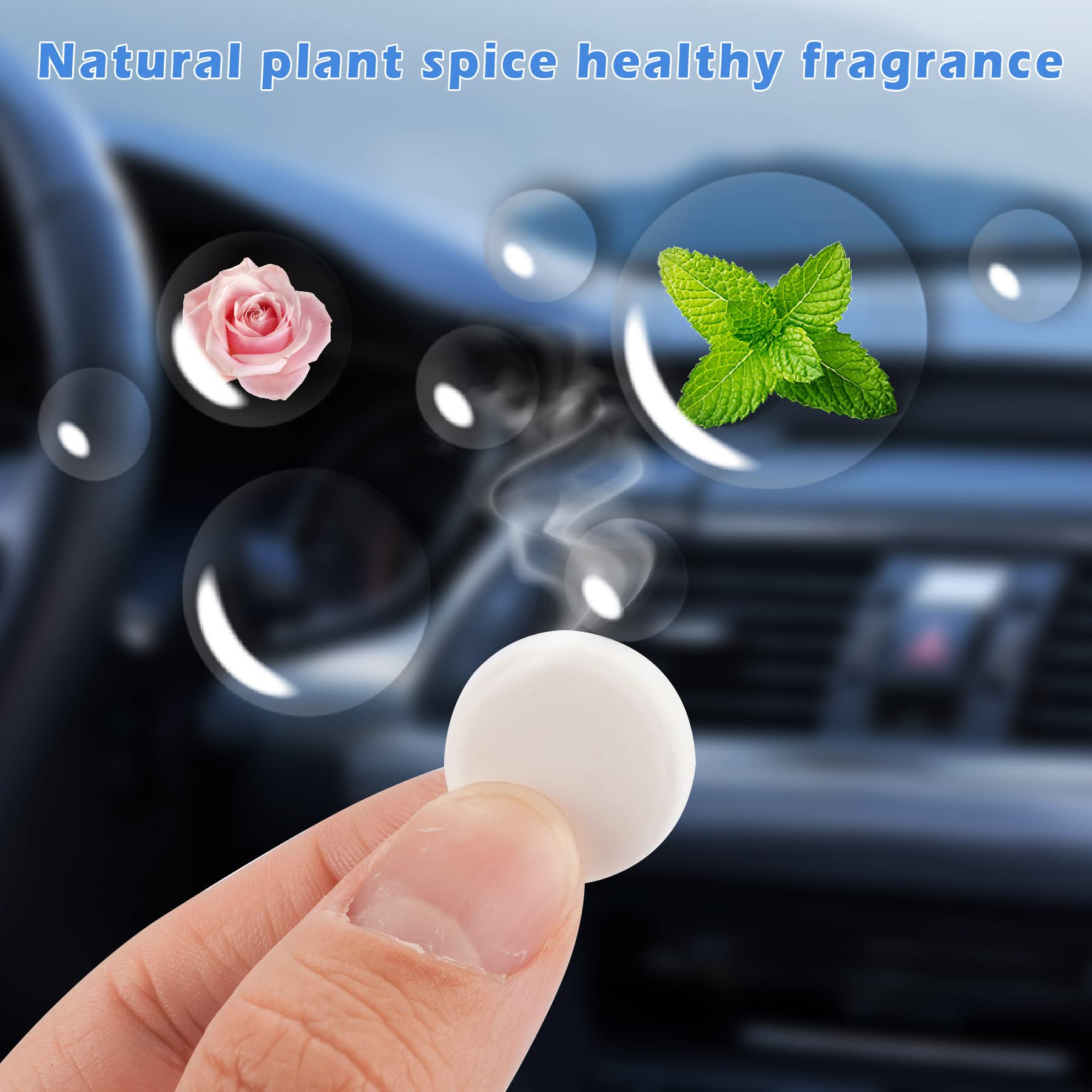 Jimtyee Car Air Fresheners Refills Solid Fragrance Replacement Pads Car Air Vent Clip Freshener Gulong Flavor Long Lasting Air F