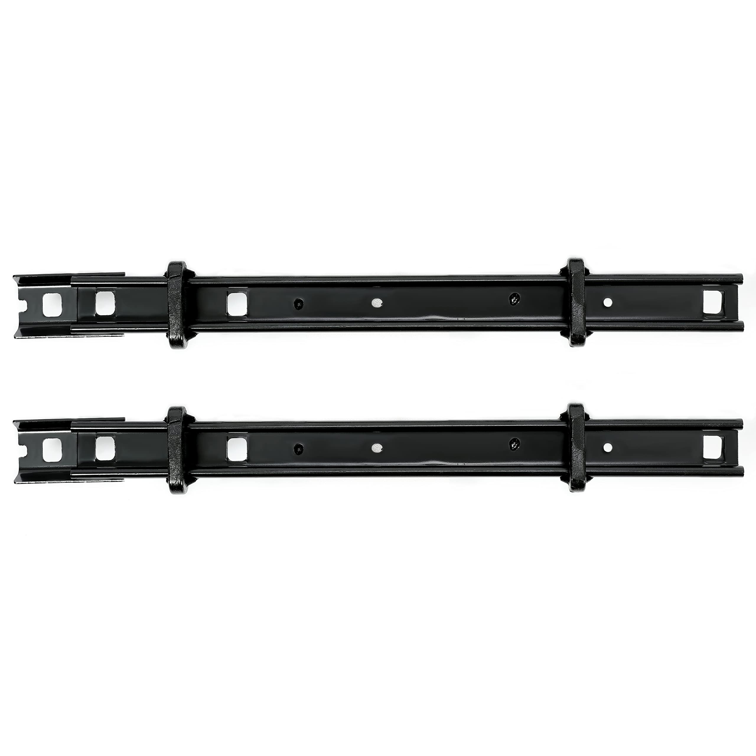 Kuafu Seat Bracket Compatible With 2015-2023 Ford Transit 2 Person Bench Seat Floor Track Bracket Black 2Pcs