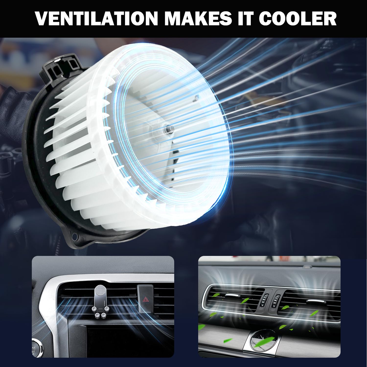 Aspligo 700058 Ac Heater Blower Motor Fan Assembly Fit For Scion Tc 2005-2009, For Toyota Celica 2000-2005, Rav4 2001-2003 87103