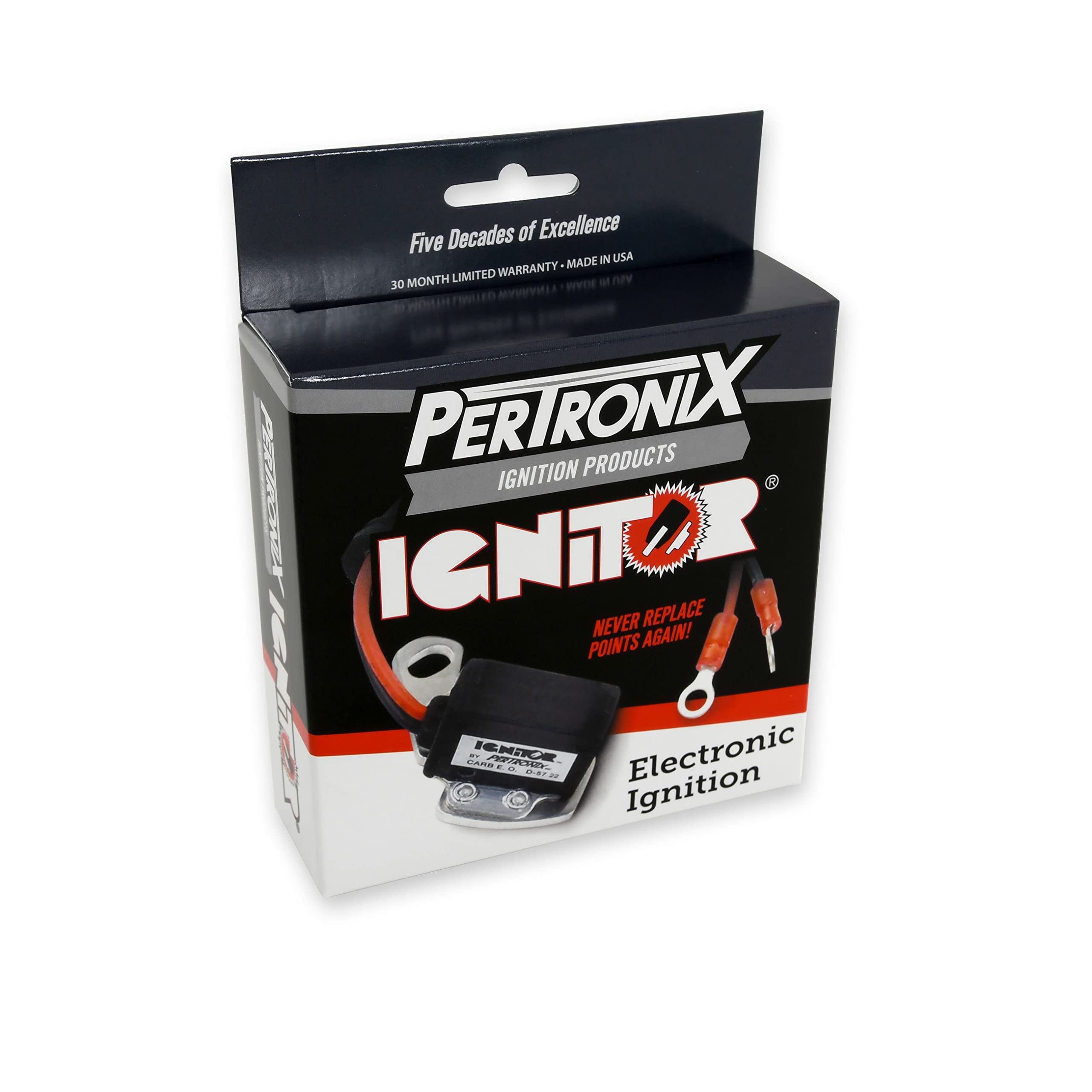 PerTronix 1442P6 Ignitor Electronic Ignition Conversion Kit, Compatible with IHC 4 Cylinder, 6V Positive Ground