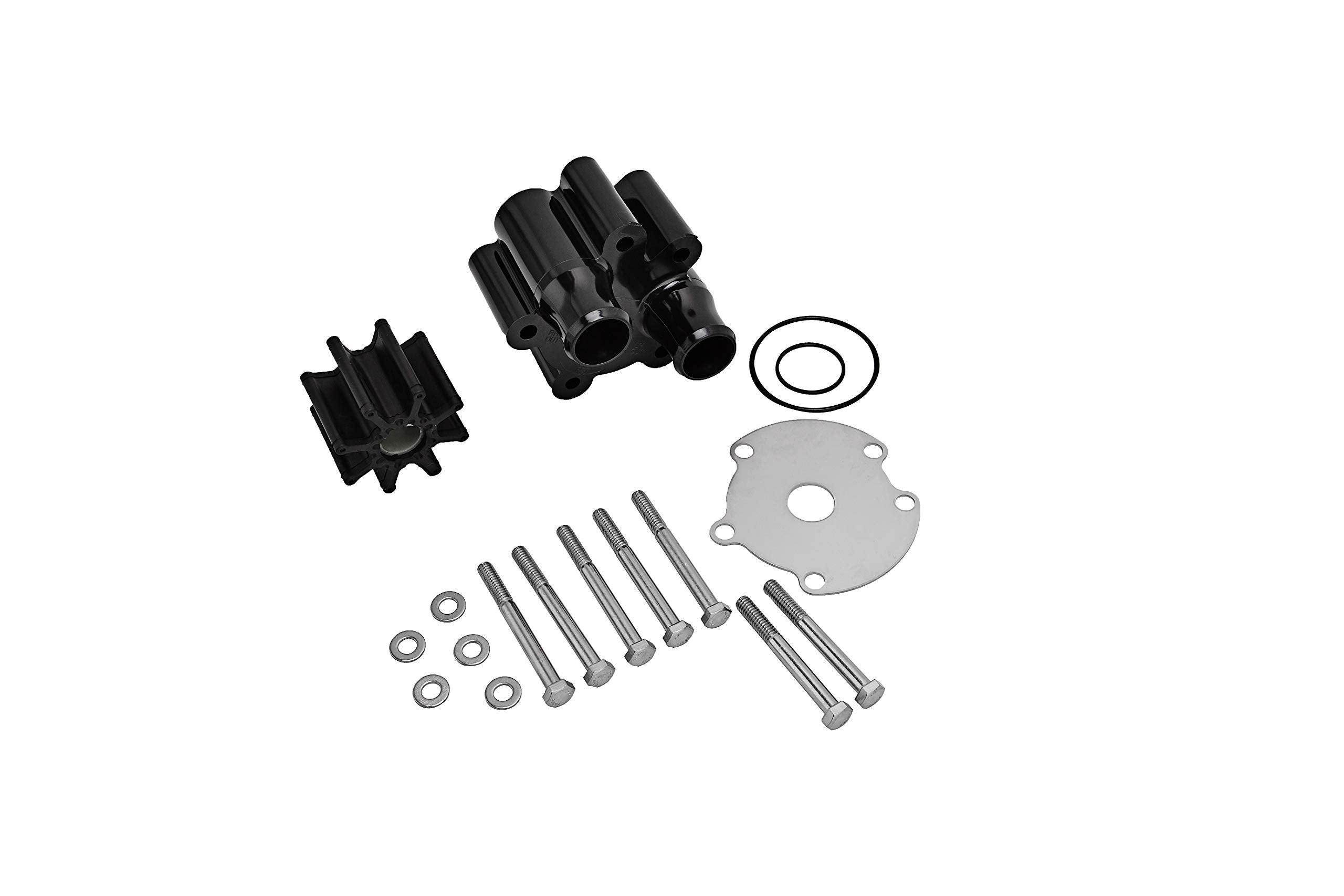 Raw Water Pump Housing & Impeller Kit - Sierra 18-3150,Quicksilver 807151A14,Mercury 46-807151A14,46-807151A7 - Mercruiser Alpha