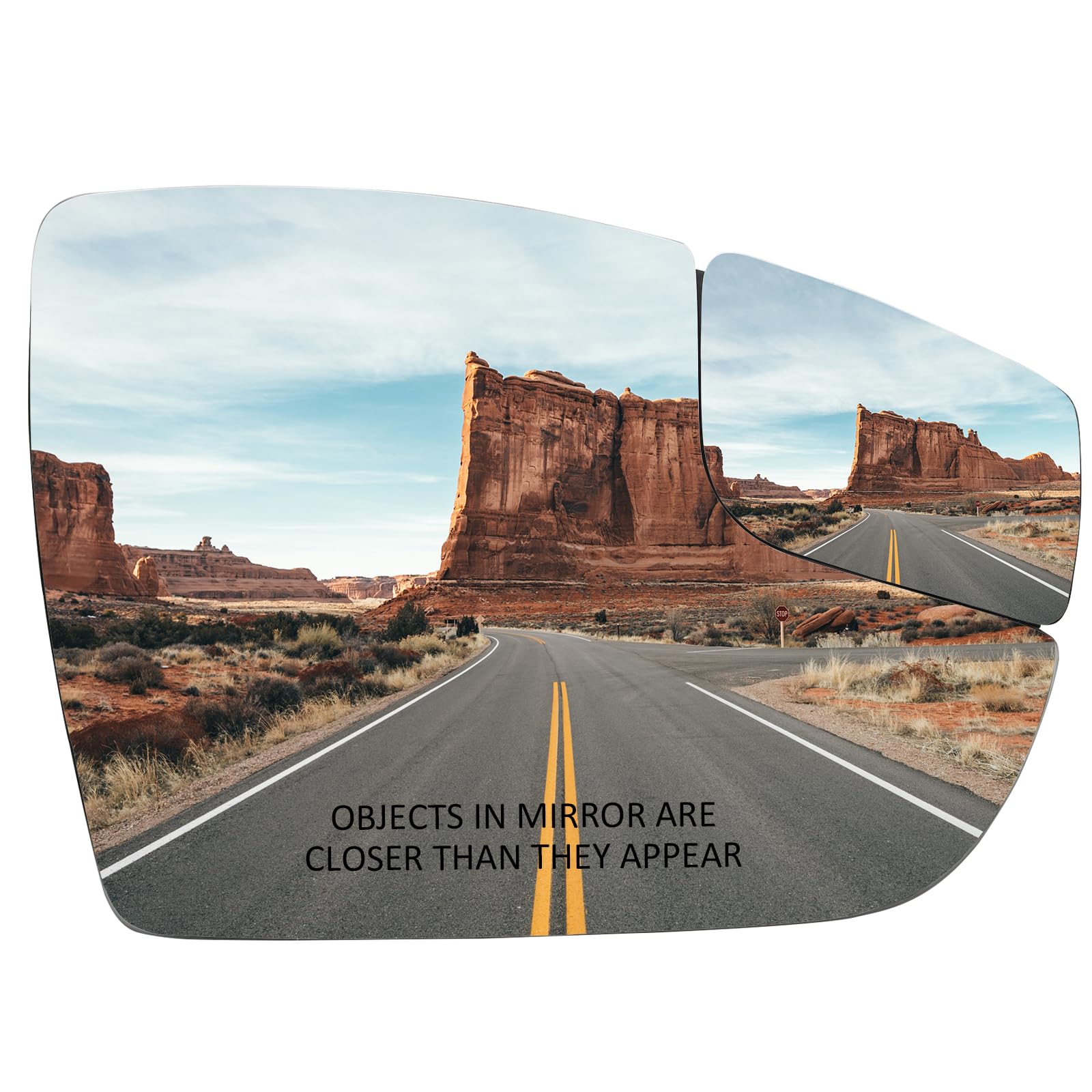 LOIYLLEN Passenger Side Mirror Replacement for Ford Focus 2012 2013 2014 2015 2016 2017 2018 - Right Side Mirror Glass, Rear Vie