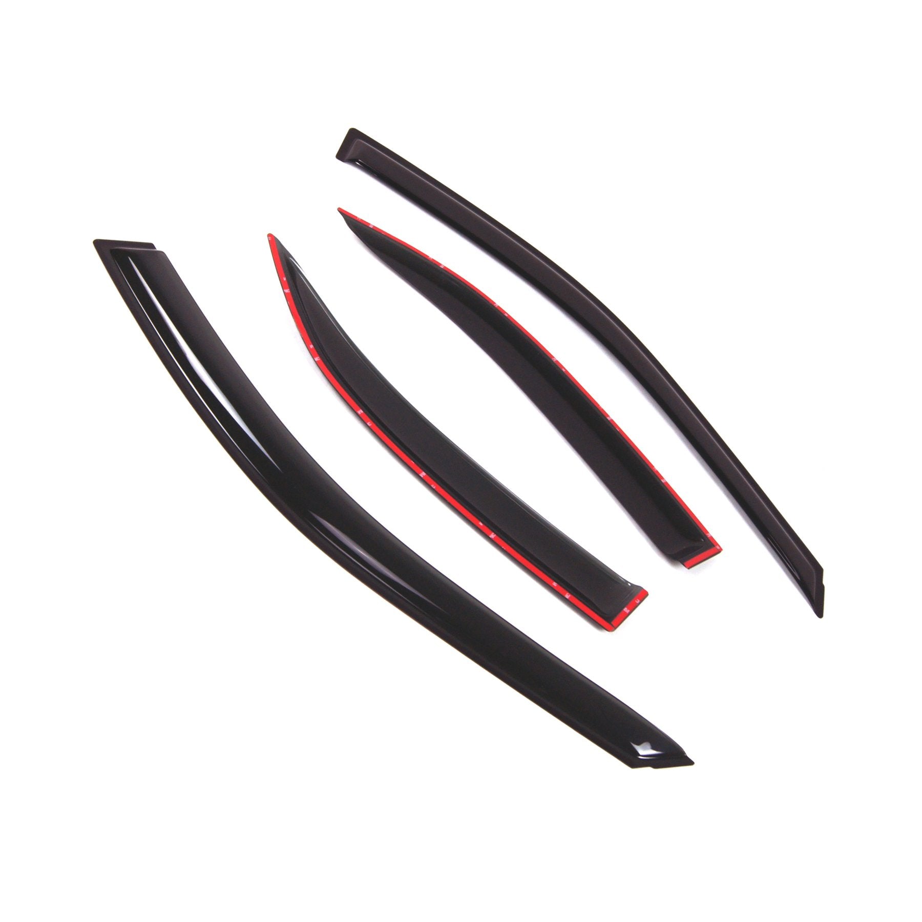 Tuningpros Outside Mount Window Vent Visors Rain Guards Compatible With Toyota Camry 2002-2006 | Side Window Wind Deflectors Rai