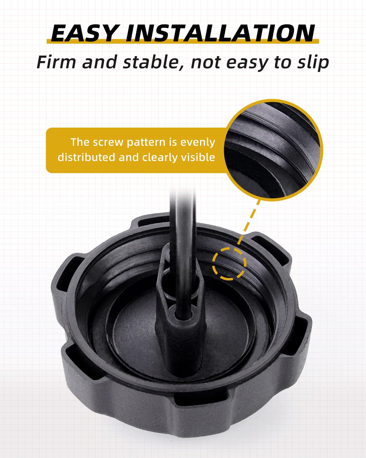 QUICKWOLF Ranger Gas Cap,1240119 Gas Cap with Gauge Compatible with Polaris Ranger 400 425 500 700 TM Fuel Gauge, Anti-Corrosion