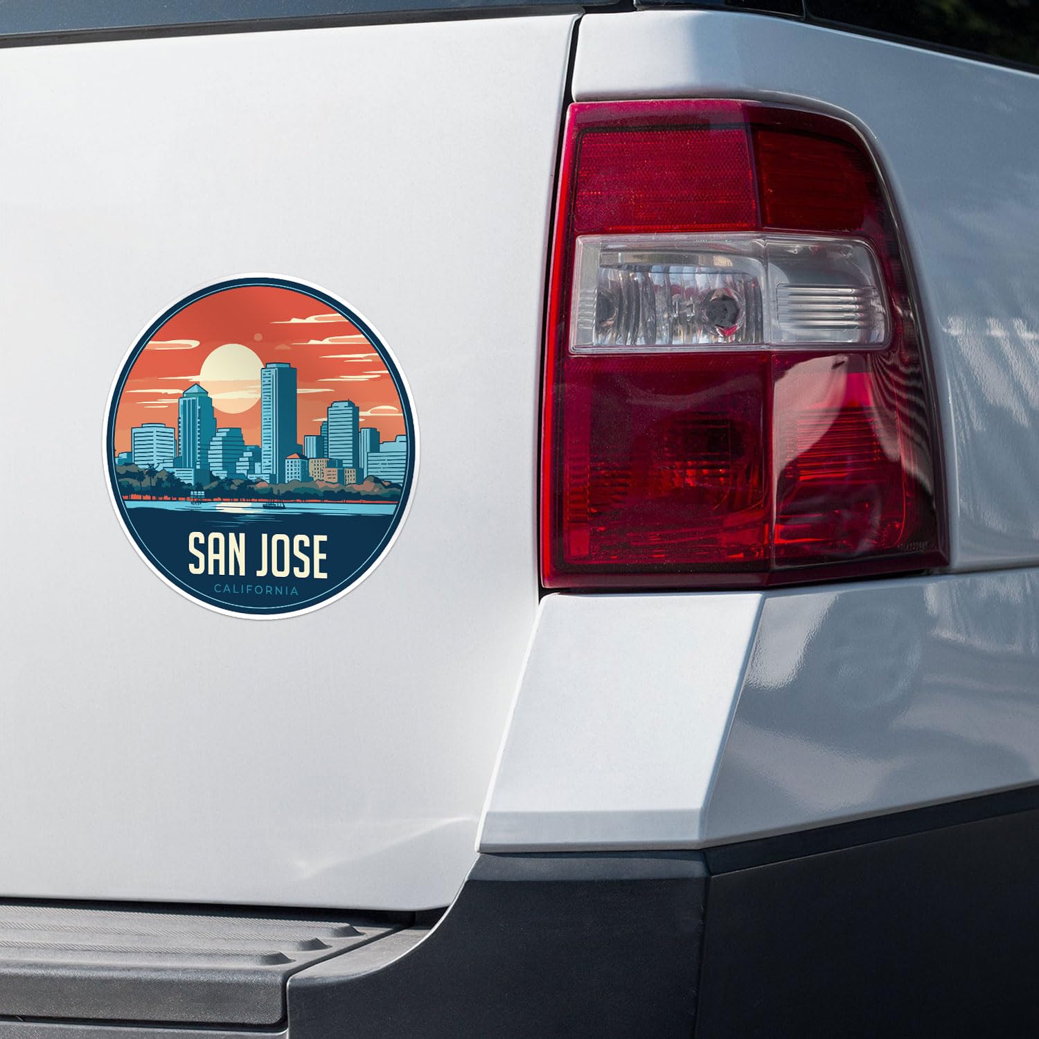 San Jose City Sticker - Waterproof Vinyl Decal for Car Bumper, Laptop, Water Bottle, Wall, and Window, Size - 5'' Longer Side