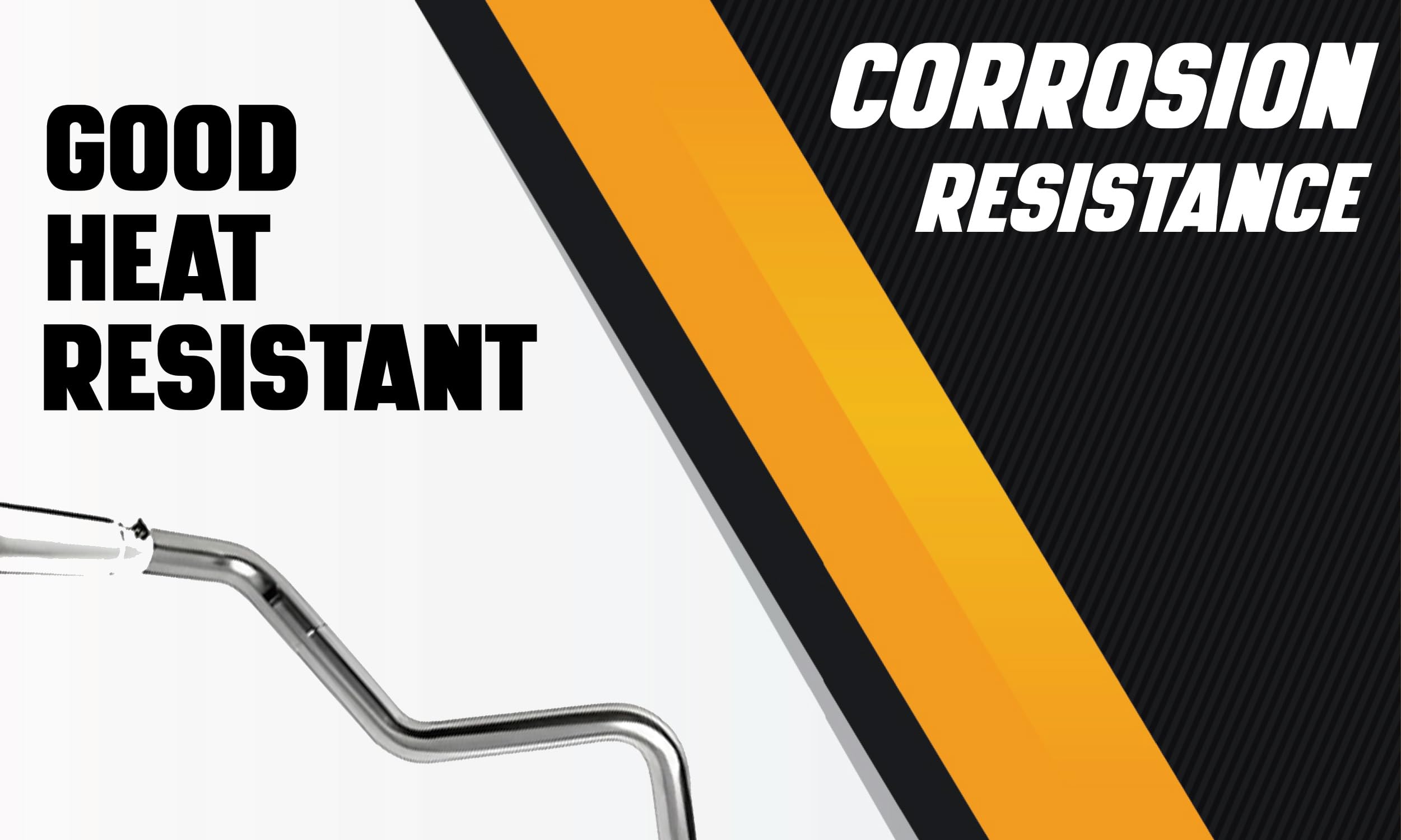 Northeastern Exhaust | Stainless Steel Front Flex Exhaust Pipe Compatible For Hyundai Santa Fe 2007-2009 2.7L | Free Gaskets Included | Automotive Replacement Part