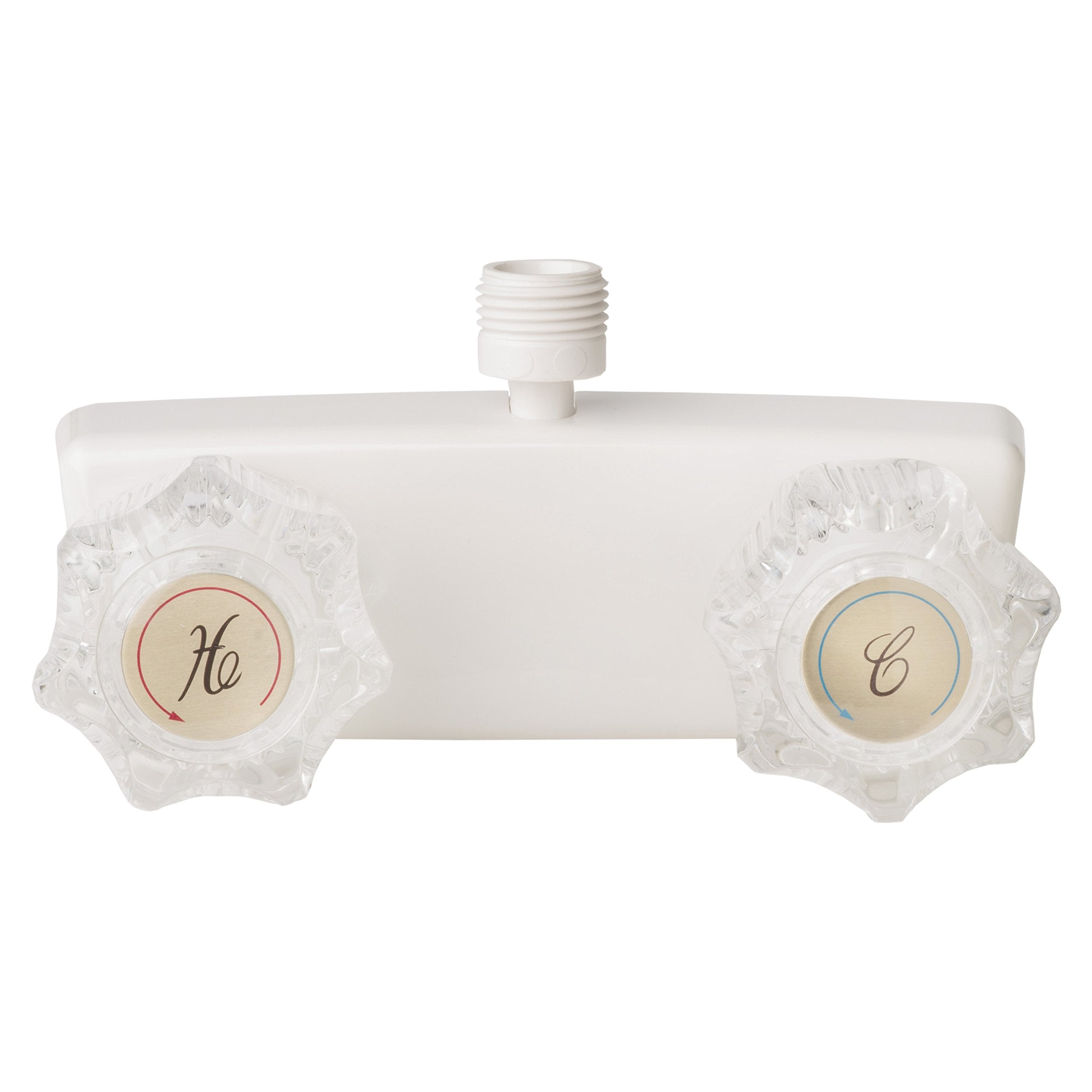 Laguna Brass 3220Awt Rv/Motorhome Two Handle Non-Metallic Shower Diverter Valve, White Finish