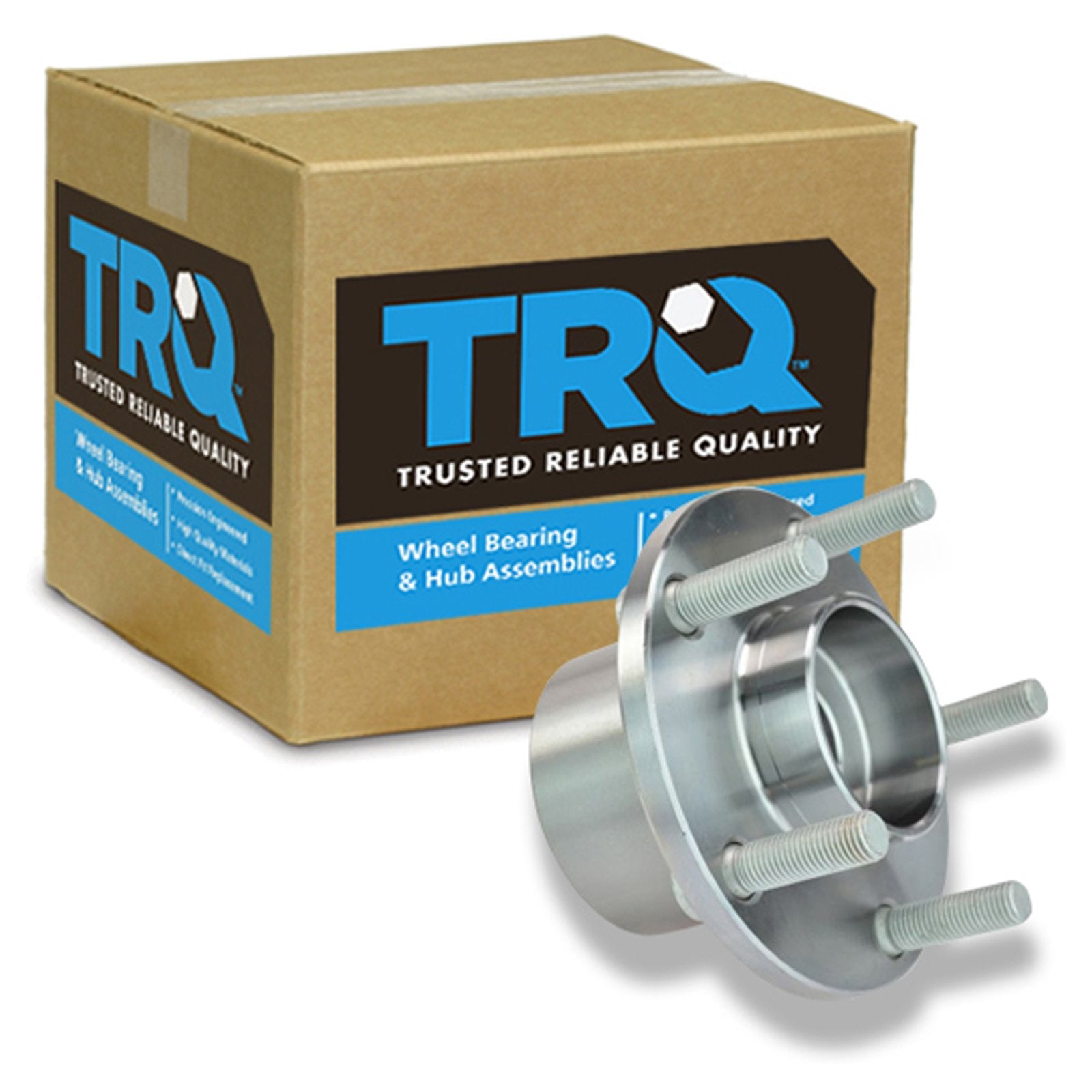 Trq Front Left Right Wheel Hub Bearing Assembly Driver Passenger Side Compatible With 2008-2013 Volvo C30 2006-2013 C70 2005-201