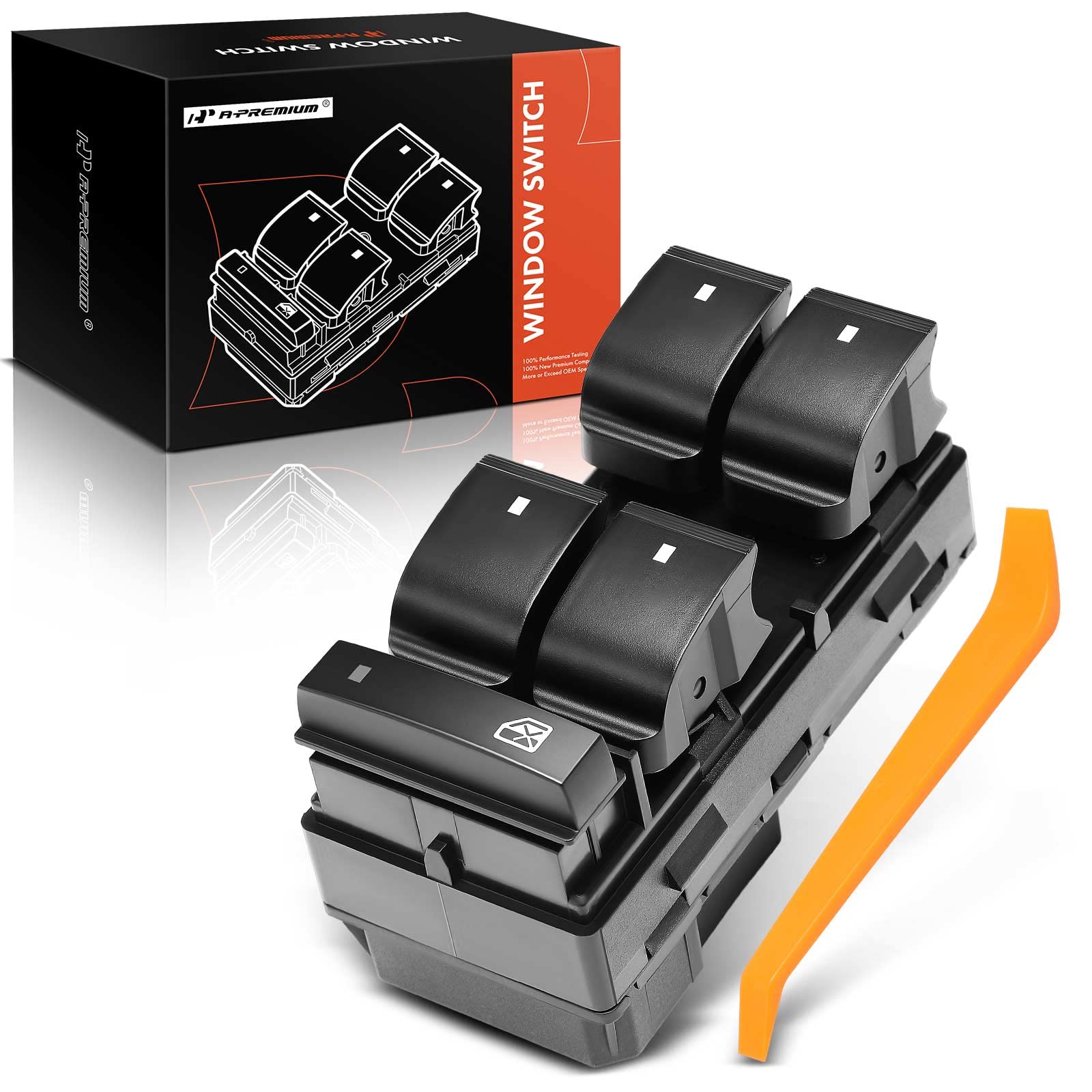 A-Premium - Driver Side Power Master Window Switch - Compatible with Chevy, GMC Vehicles - 2007-2017 - Silverado 1500, 2500HD, S