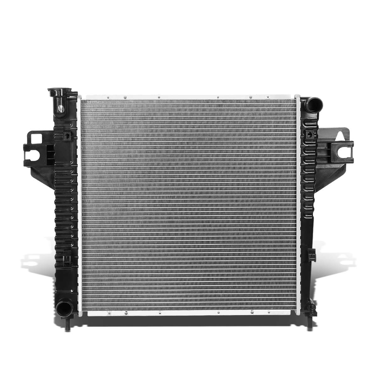 Dna Motoring Oem-Ra-2482 Oe Style Bolt-On Aluminum Radiator Compatible With 02-05 Liberty At, 19-15/16'' W X 19-15/16'' H X 1''