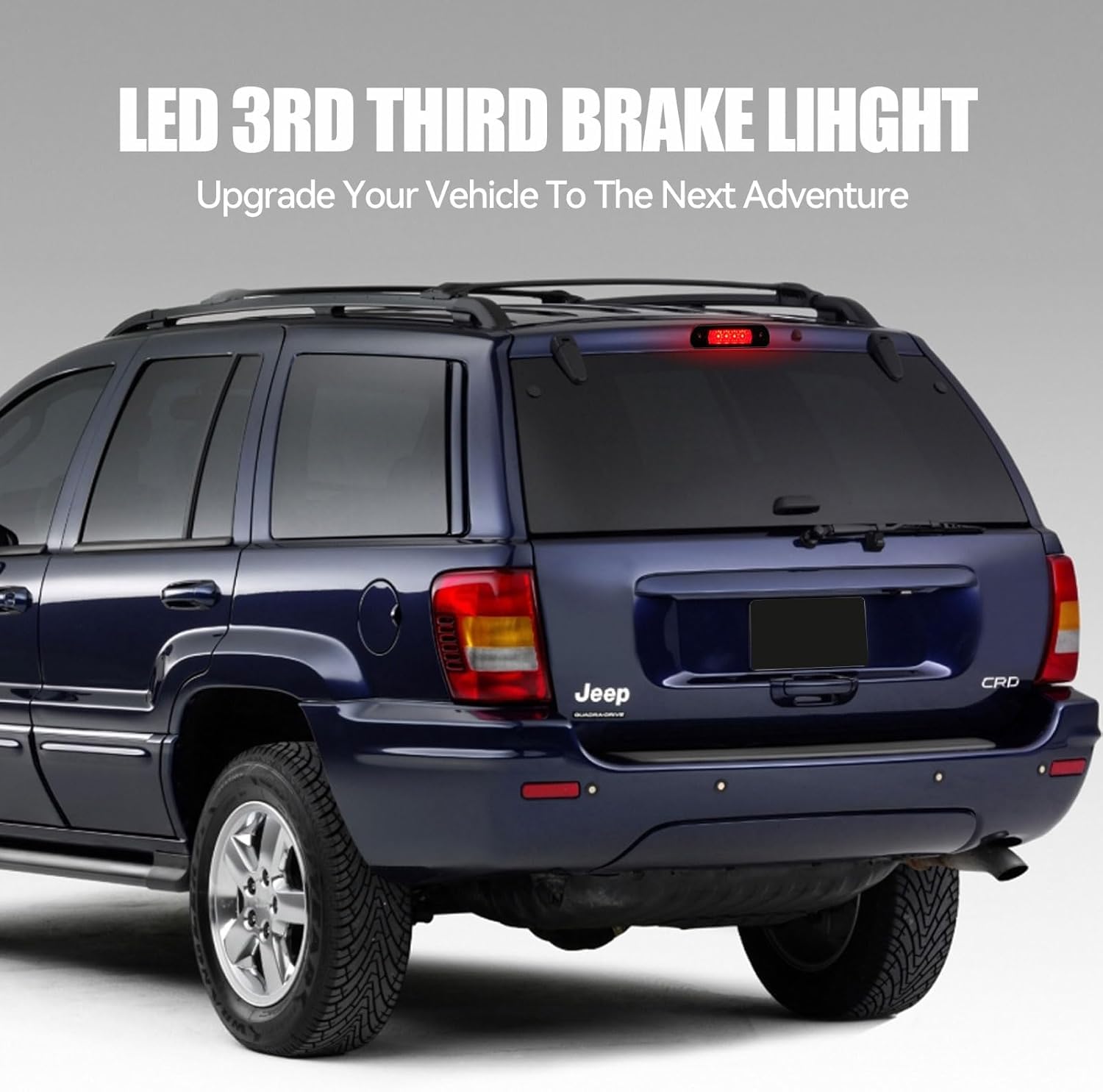 Cxdar Third 3Rd Brake Light Led For 1999-2004 Jeep Grand Cherokee, High Mount Rear Brake Lights Assembly For 99-04 Grand Cheroke