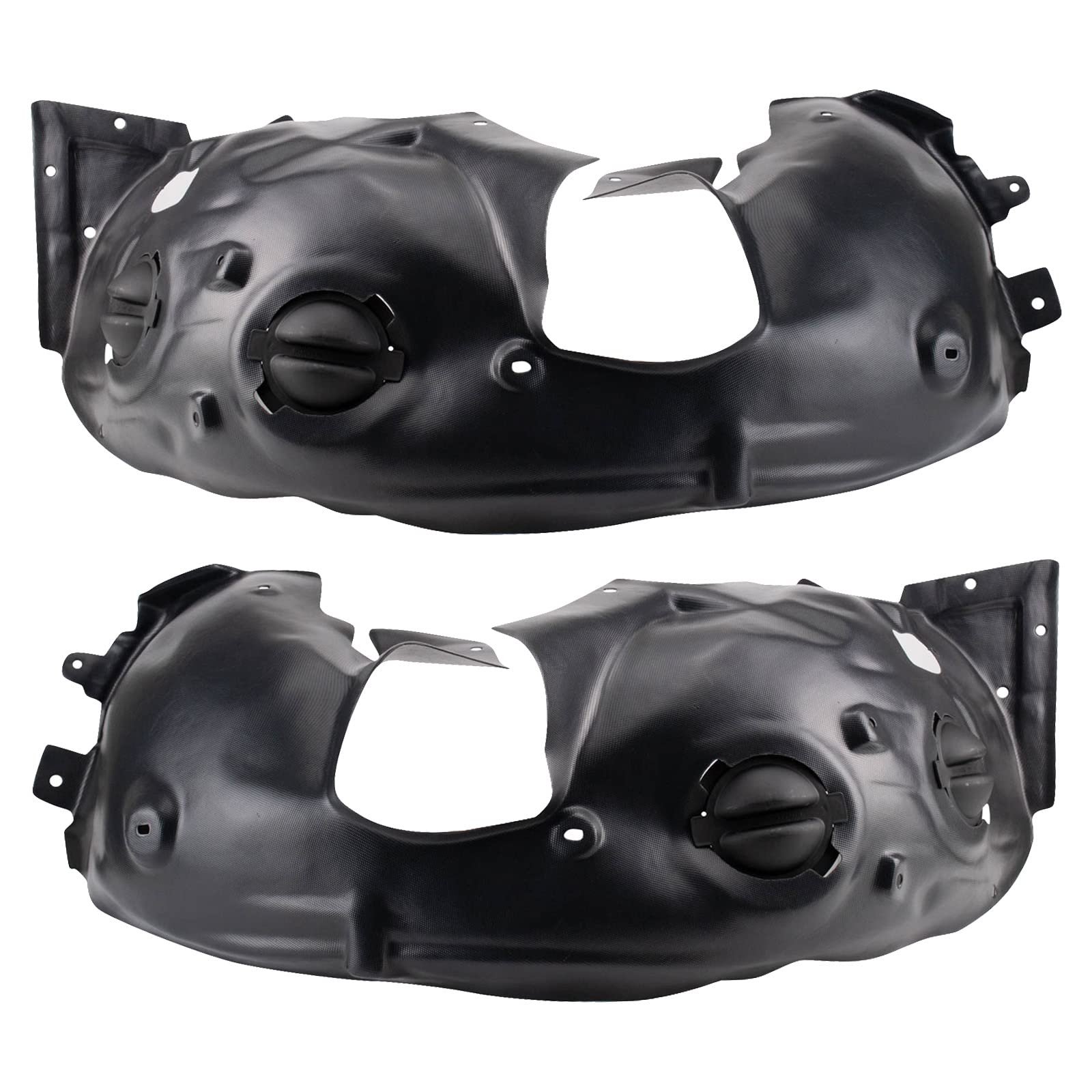 Trq Inner Fender Liner Set Compatible With 2009-2015 Mini Cooper Mc1248103 Mc1249103