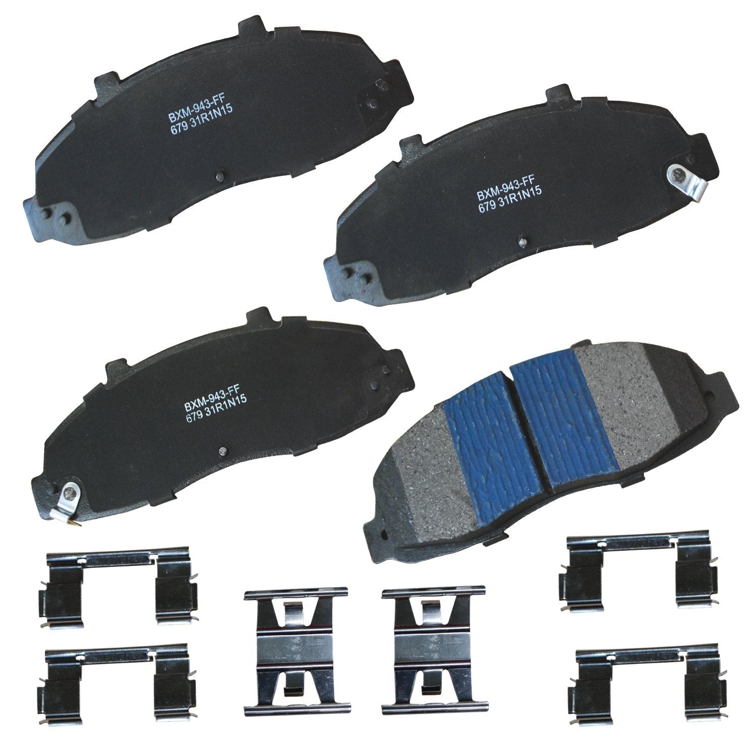 Bendix Premium Sbm679 Semi-Metallic Front Brake Pads For Ford F-150 2003-1997, F-150 Heritage 2004, F-250 2007-2000, Lobo 1998-1