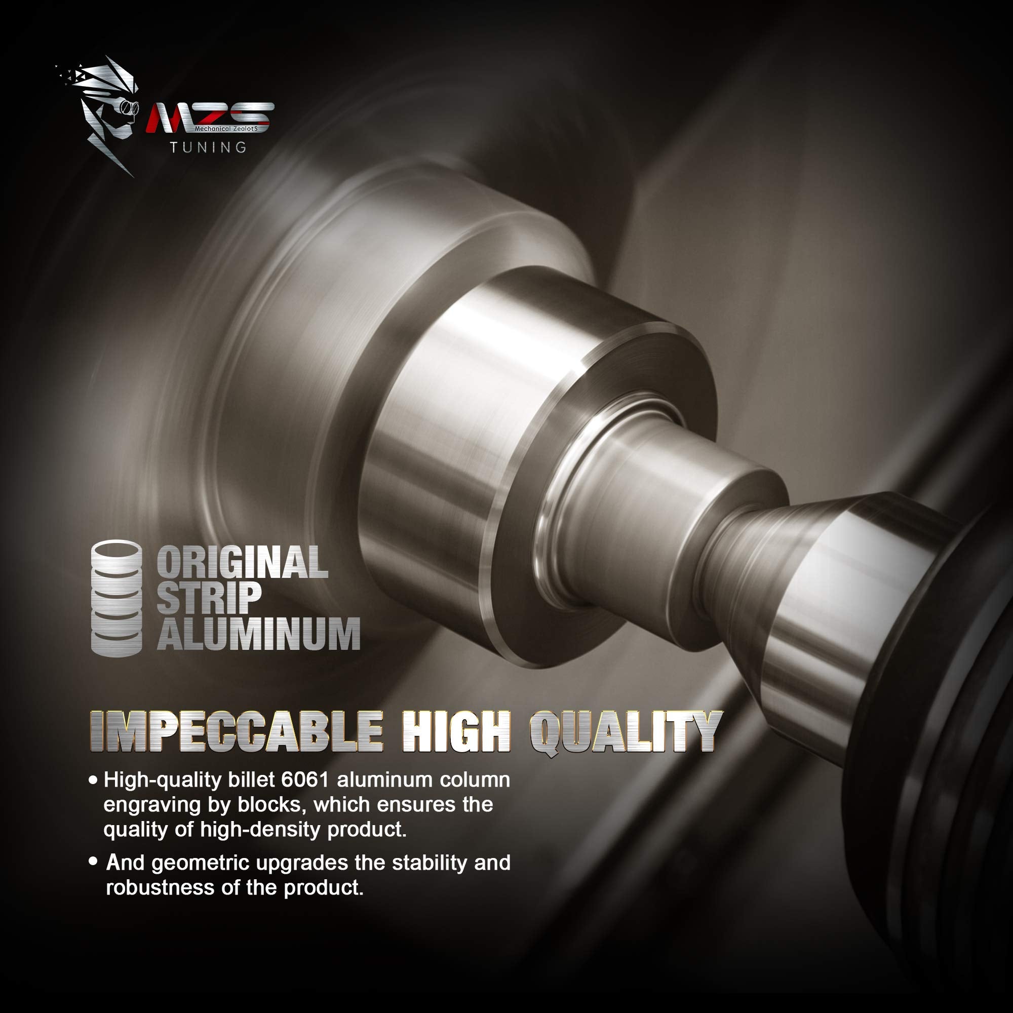 Mzs 2.5 Inch Front Leveling Kit Lift Strut Spacers Compatible With 2009-2024 F150 2Wd 4Wd