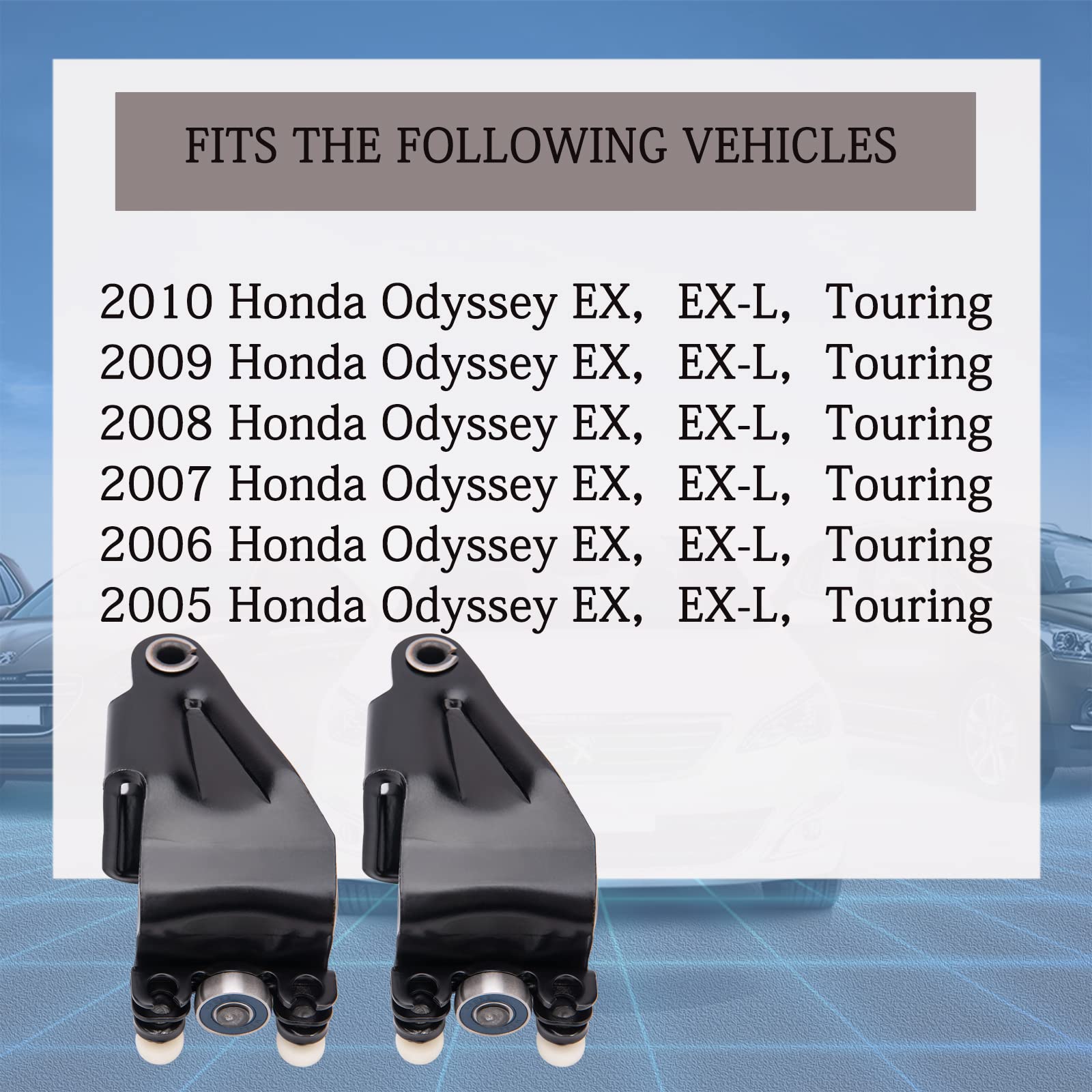 Sliding Door Roller for 2005-2010 Honda Odyssey EX EX-L Touring, 1 Pair Left & Right Sliding Side Door Rollers 72521-SHJ-A21, 92