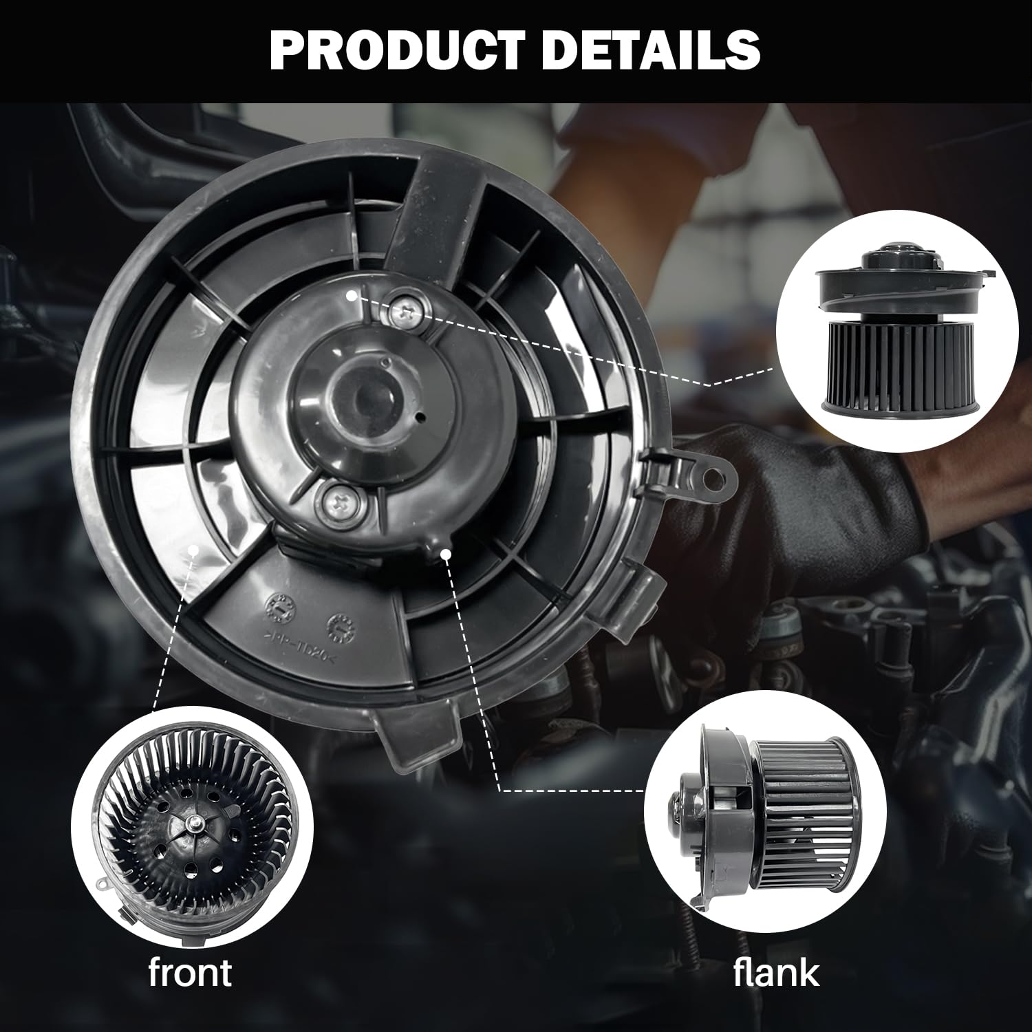 Aspligo 700253 Ac Heater Blower Motor Fan Fit For Nissan Rogue Rogue Select Sentra 27225-Et10A, 27225-Jm01B, Ni3126125, 27225Et0