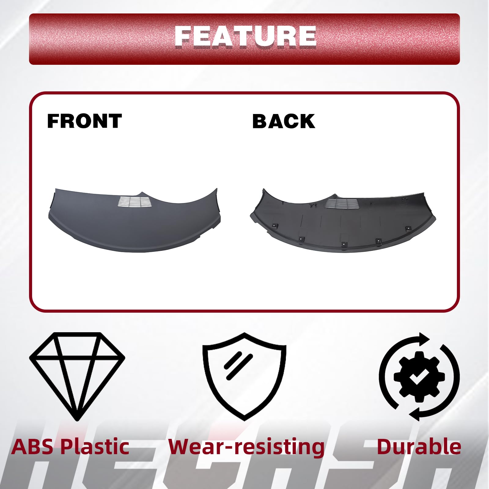 Hecasa Molding Dash Board Replacement Cover Compatible With 1993-1996 Chevrolet Camaro Replacement For Gm 10267171 Dash Cover Cap Blue-Gray (Not Overlay But Replacement)