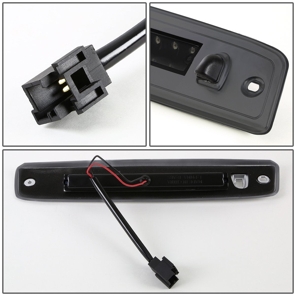 Dna Motoring 3Bl-Fexp03-Led-Bk-Sm Black Housing Led High Mount 3Rd Third Brake Light [Compatible With 03-16 Expedition / 03-16 Navigator]