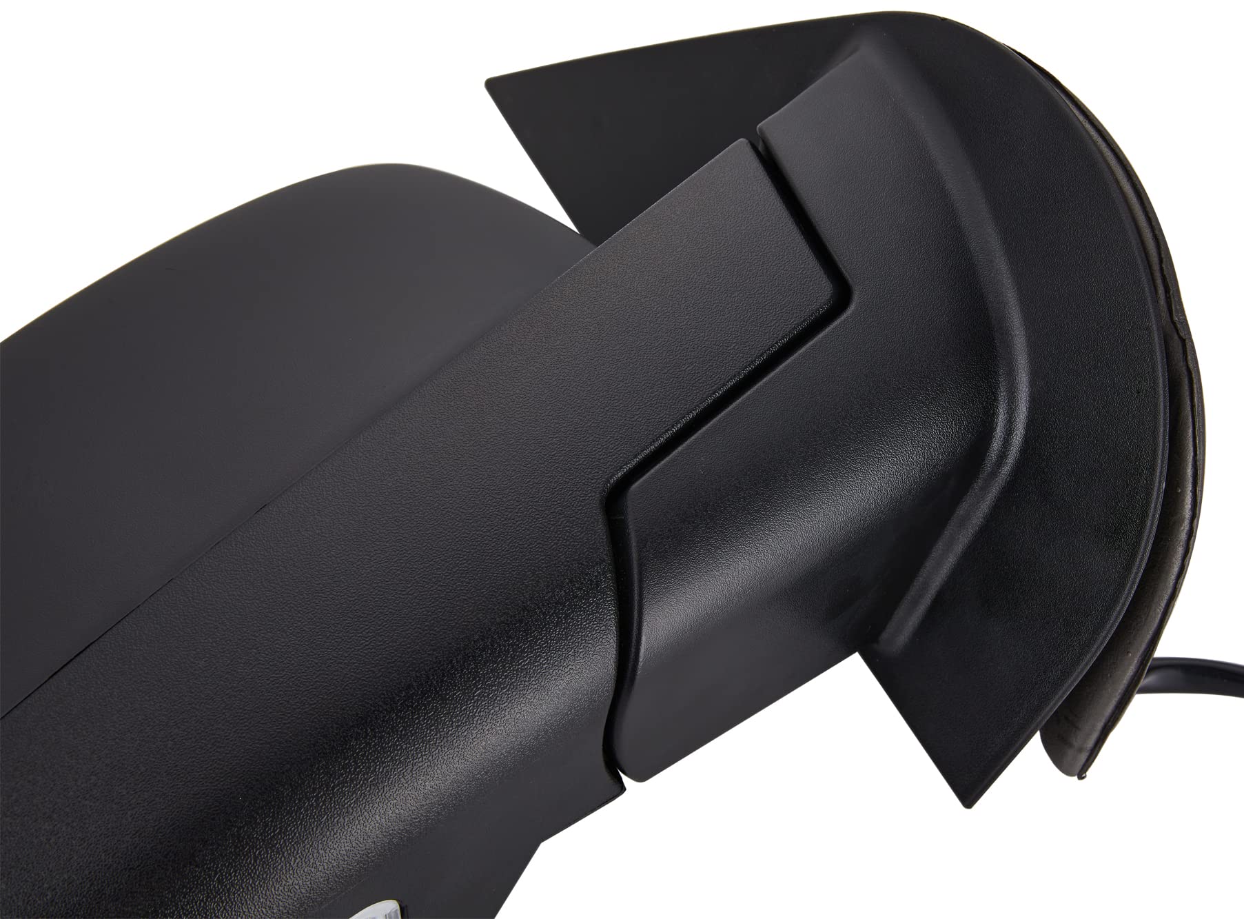 Zaposts Side View Mirror Fit For 07-13 Chevy Silverado 1500 2500 Hd 3500 Hd,Gmc Sierra 1500 2500 Hd,Yukon/Yukon Xl 1500 Black Power Heated Arrow Turn Signal Puddle Light Passenger Side Manual Folding