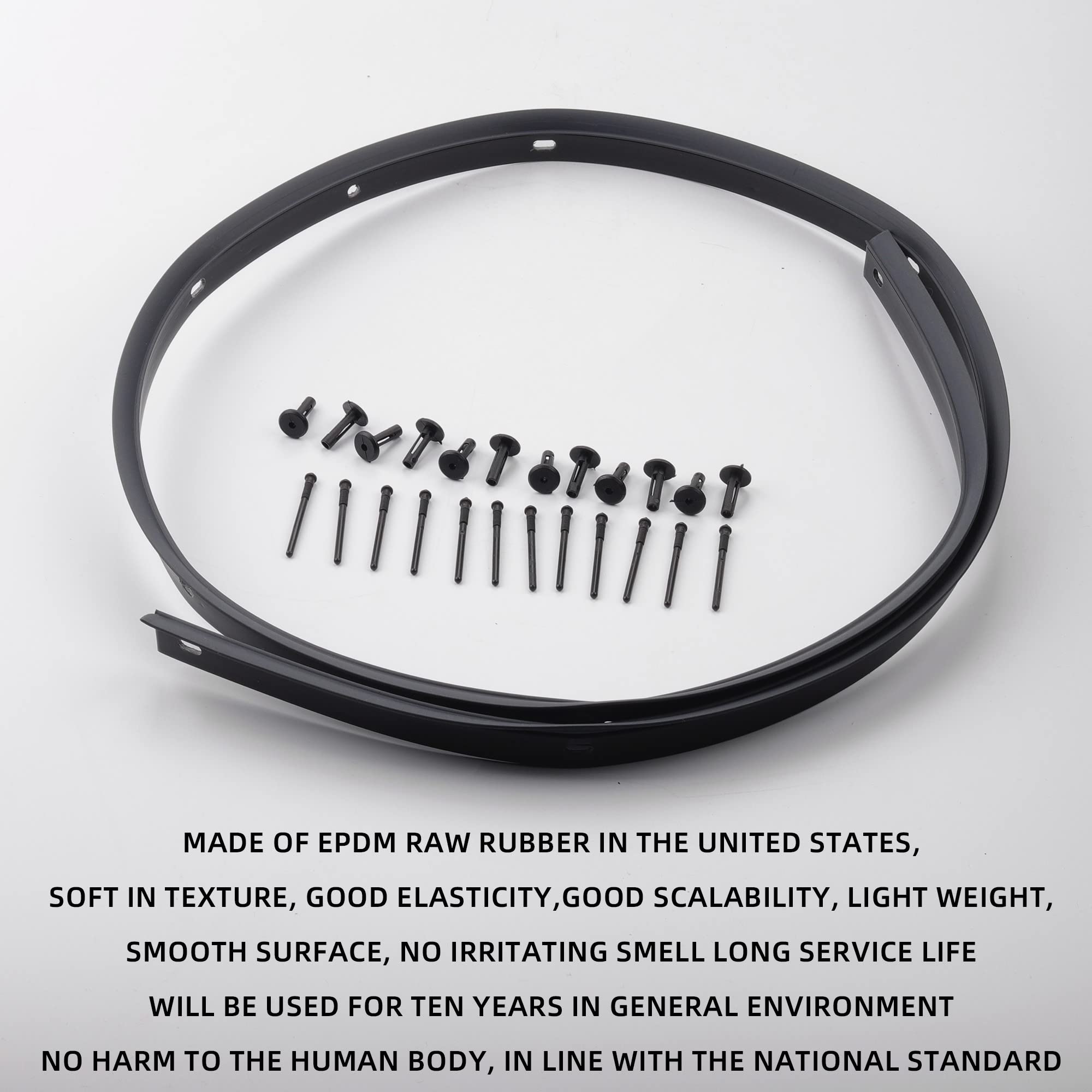 Dasbecan Front Bumper Hood Seal Rivets Compatible With 2008-2019 Dodge Challenger Replaces# 68051392Ab 68051392Aa