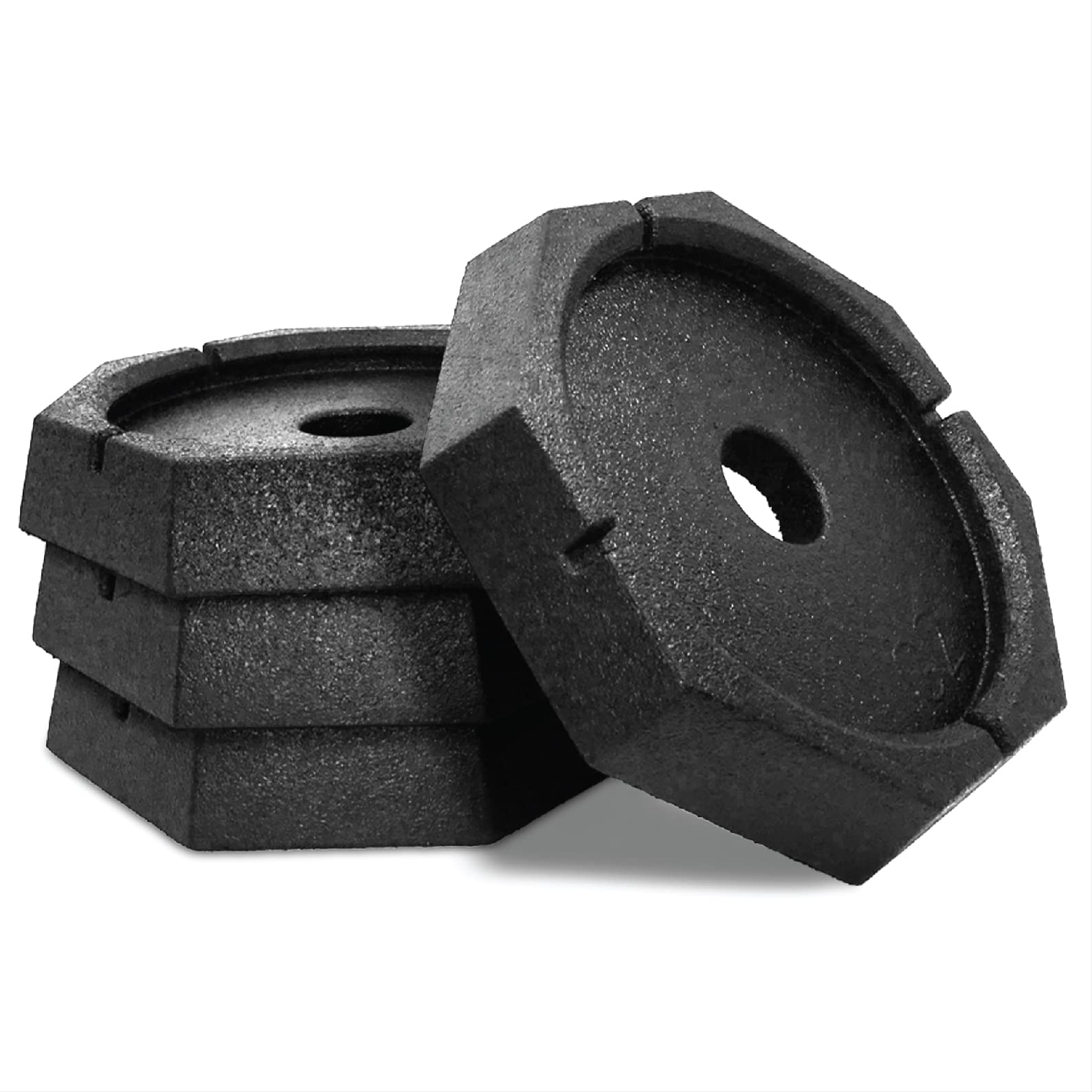 Snappad Xtra (4-Pack) | Four-Point Rv Leveling System Featuring 9” Round Jack Feet | Adds 61% Additional Surface Area For Stability, 5 Lbs Per Pad & 11” Total Width | Must-Have Rv Accessories