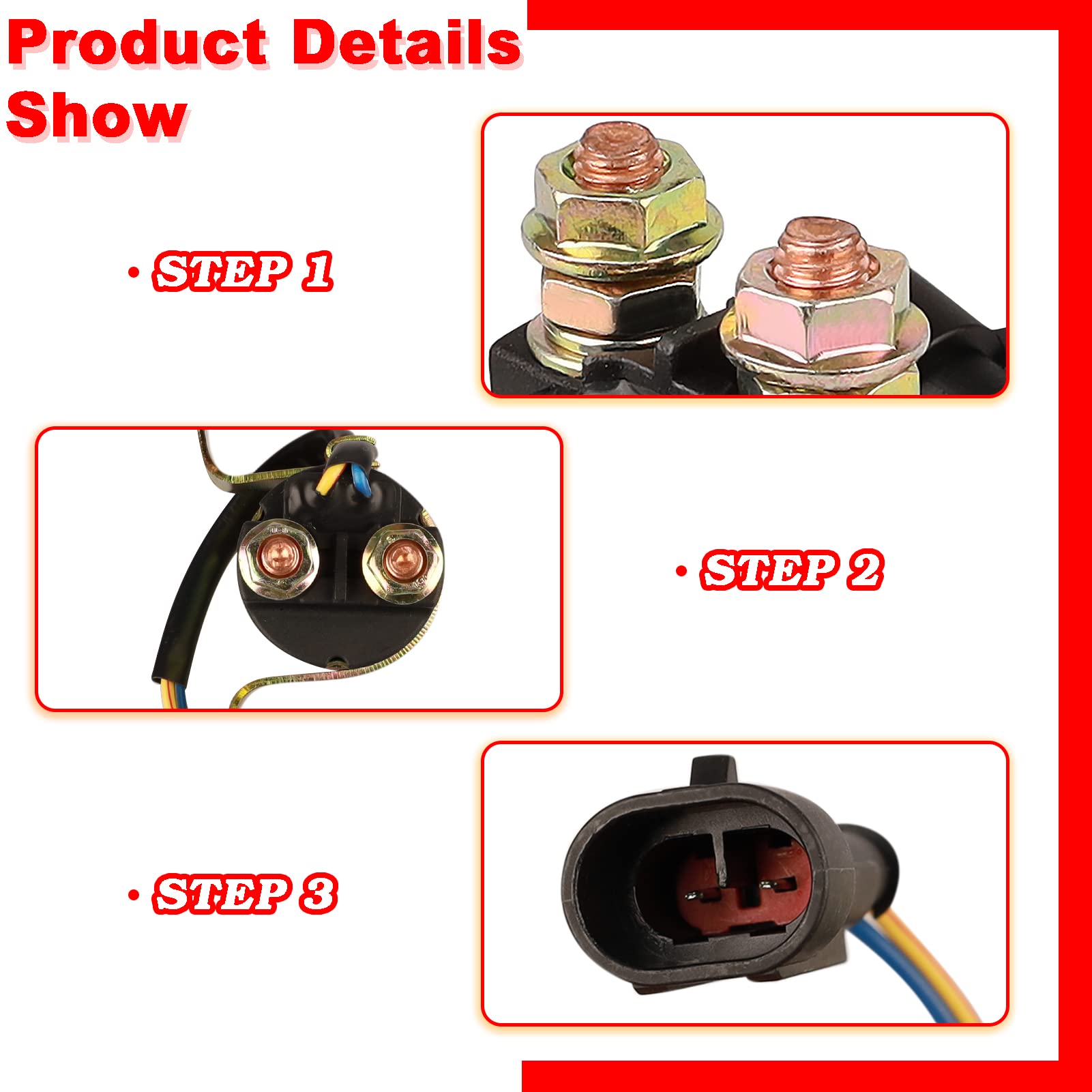 Starter Solenoid Relay For Polaris Sportsman 500 450 570 700 Rzr 800 1000 Ranger 500 700 800 Replace 4010947 4012001