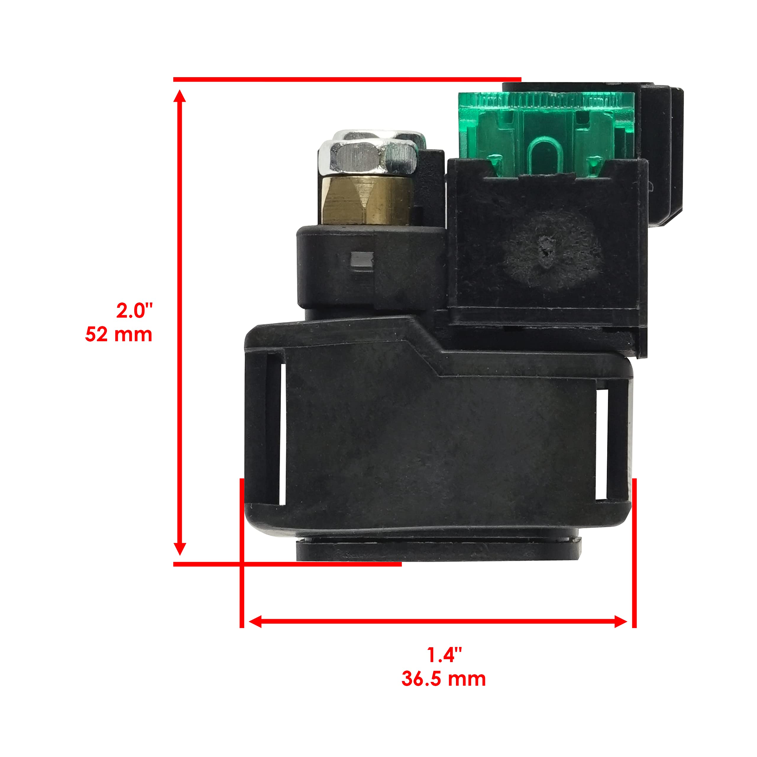 Caltric Starter Relay Solendoid Compatible With Suzuki Marauder Vz800 1997-2004 / Intruder Vl1500 1998-2004 / Sv650 1999-2002 / Volusia Vl800 2001-2004 / M50 2005-2019 / Gsx 2017-2021/31800-21E20