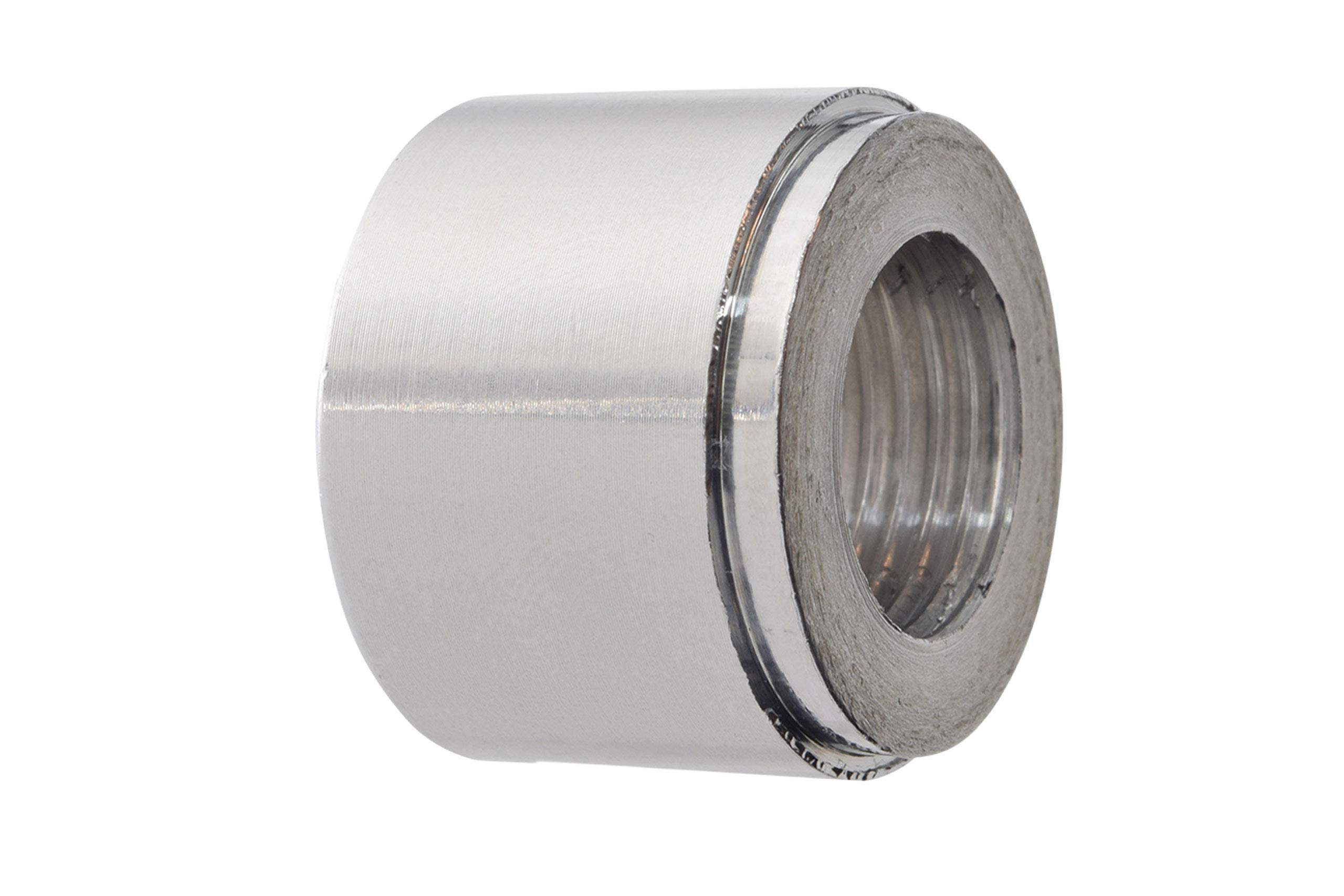 ICT Billet Aluminum 3/8'' NPT Weld On Bung Female Nut Threaded Insert Weldable Weldable Taper Pipe Thread Connector Fluid Design