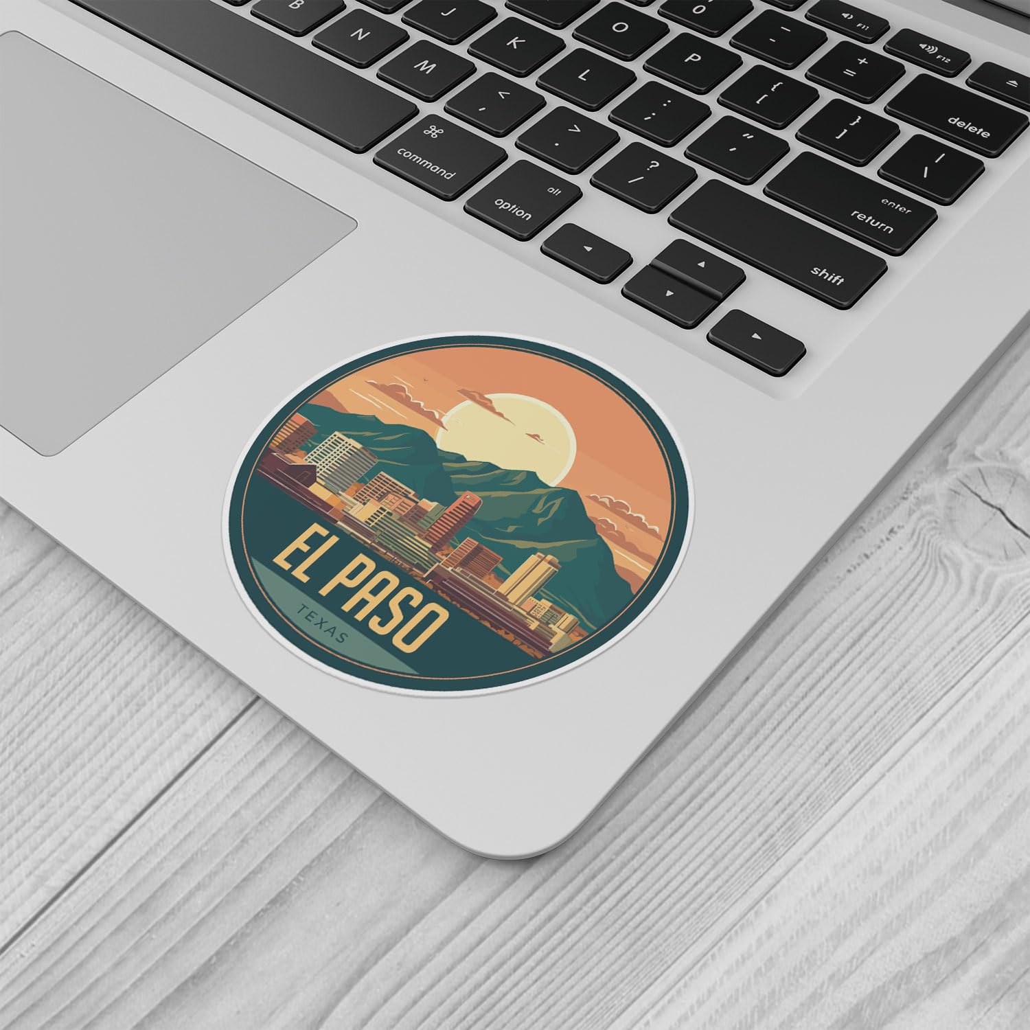 El Paso City Sticker - Waterproof Vinyl Decal for Car Bumper, Laptop, Water Bottle, Wall, and Window, Size - 3'' Longer Side