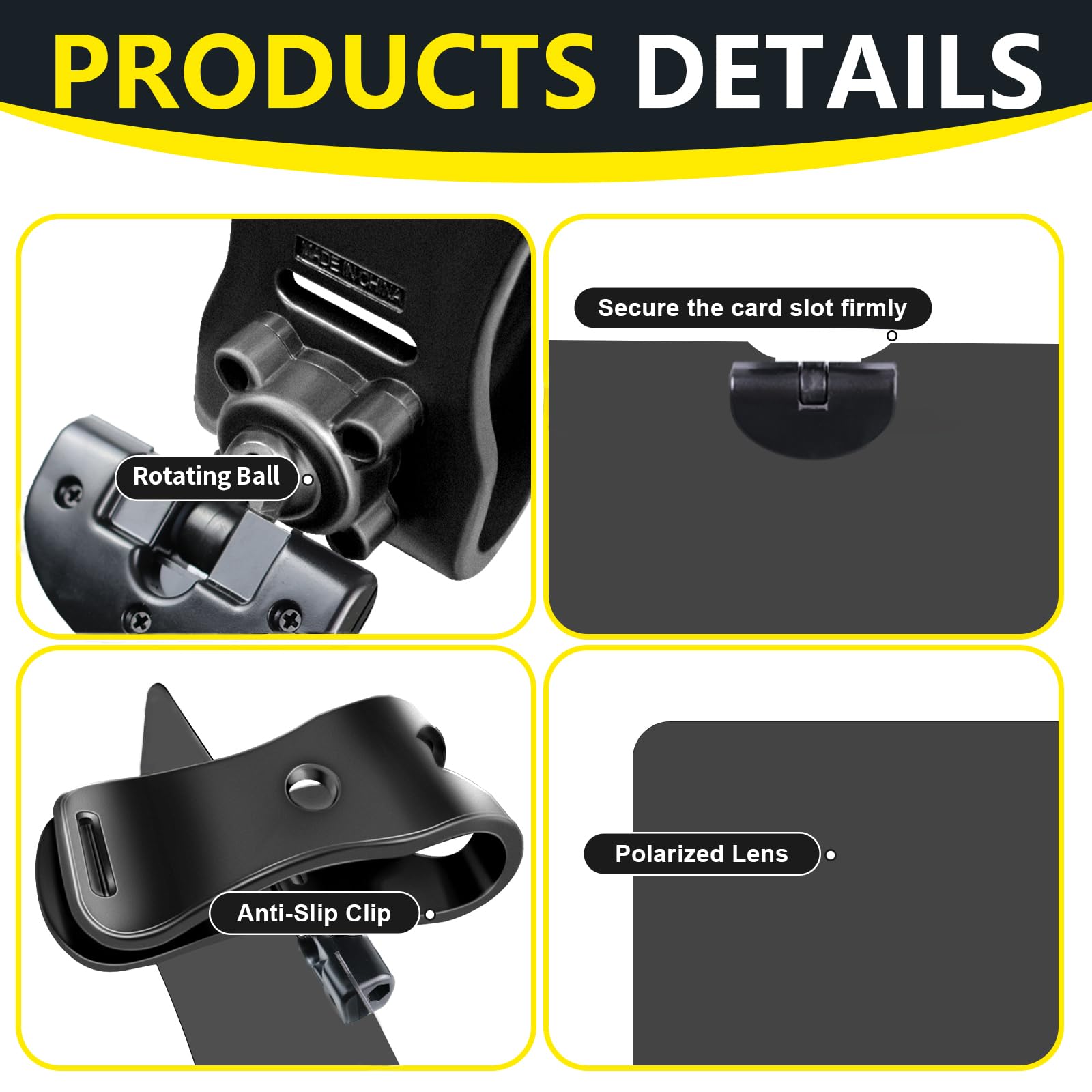 DOOUBAO Sun Visor for SUV, Sun Visor Extender for Car Easy to Install, UV400 Anti-Glare Protects from Glare, UV Rays, Snow Blind