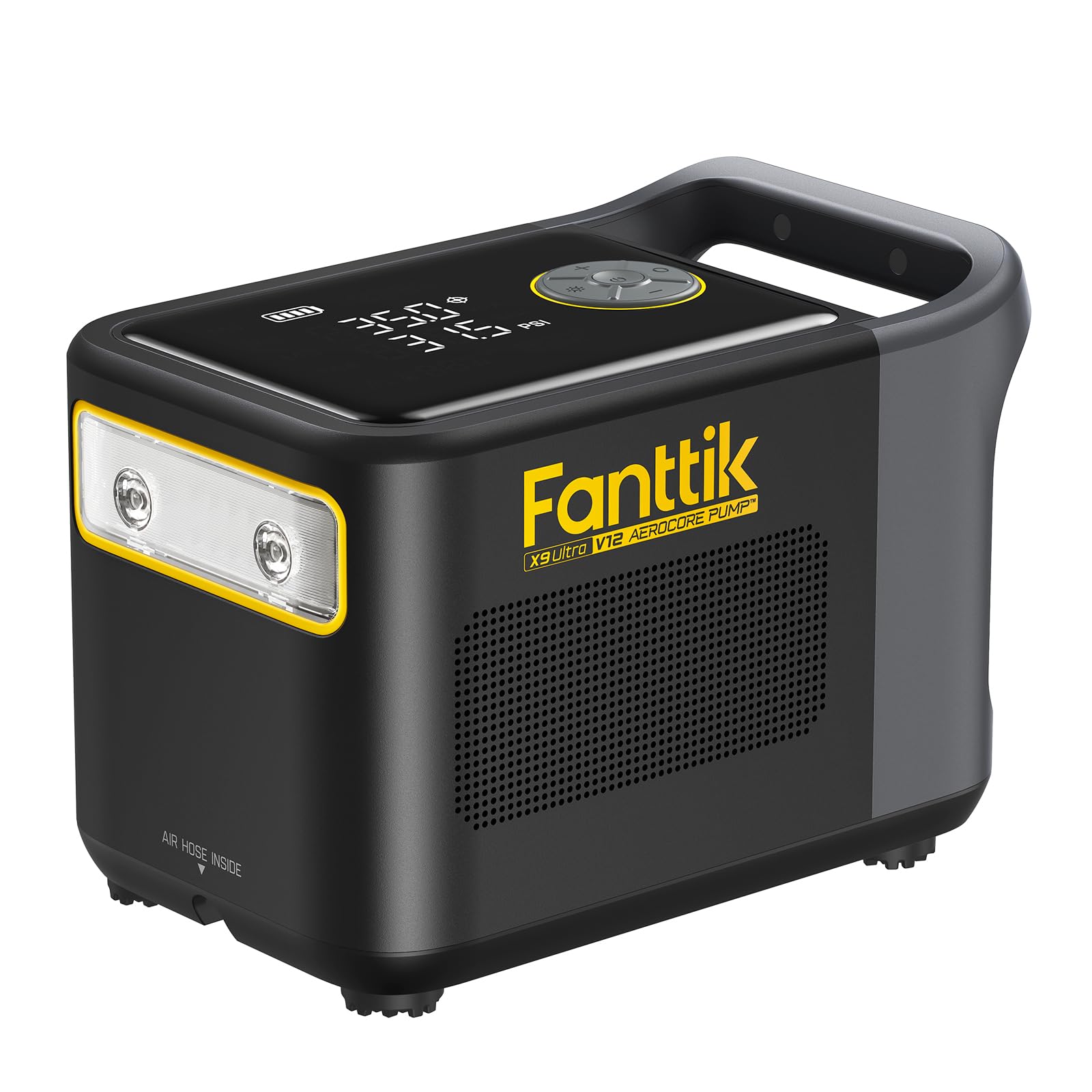Fanttik X9 Ultra Portable Tire Inflator For Pickup Truck, Rv | 3-In-1 Air Pump, Power Station, Flashlight | 6X Faster Inflator W