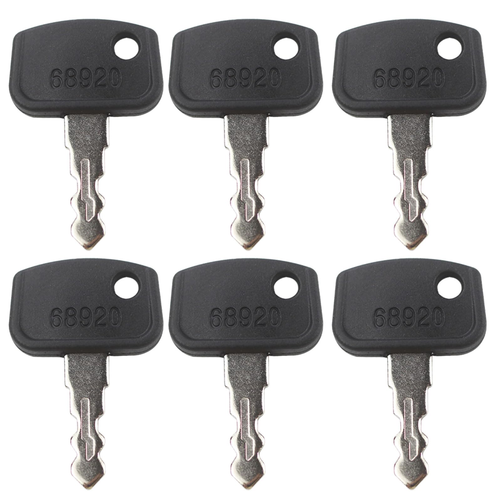 6Pcs Pl501-68920 Ignition Keys Compatible With Kubota Mower Tractor Bx25 Bx 2350 Bx 2360 F2680 Zd221 Zd321 Zd323 Zd326 Rtv 500 R