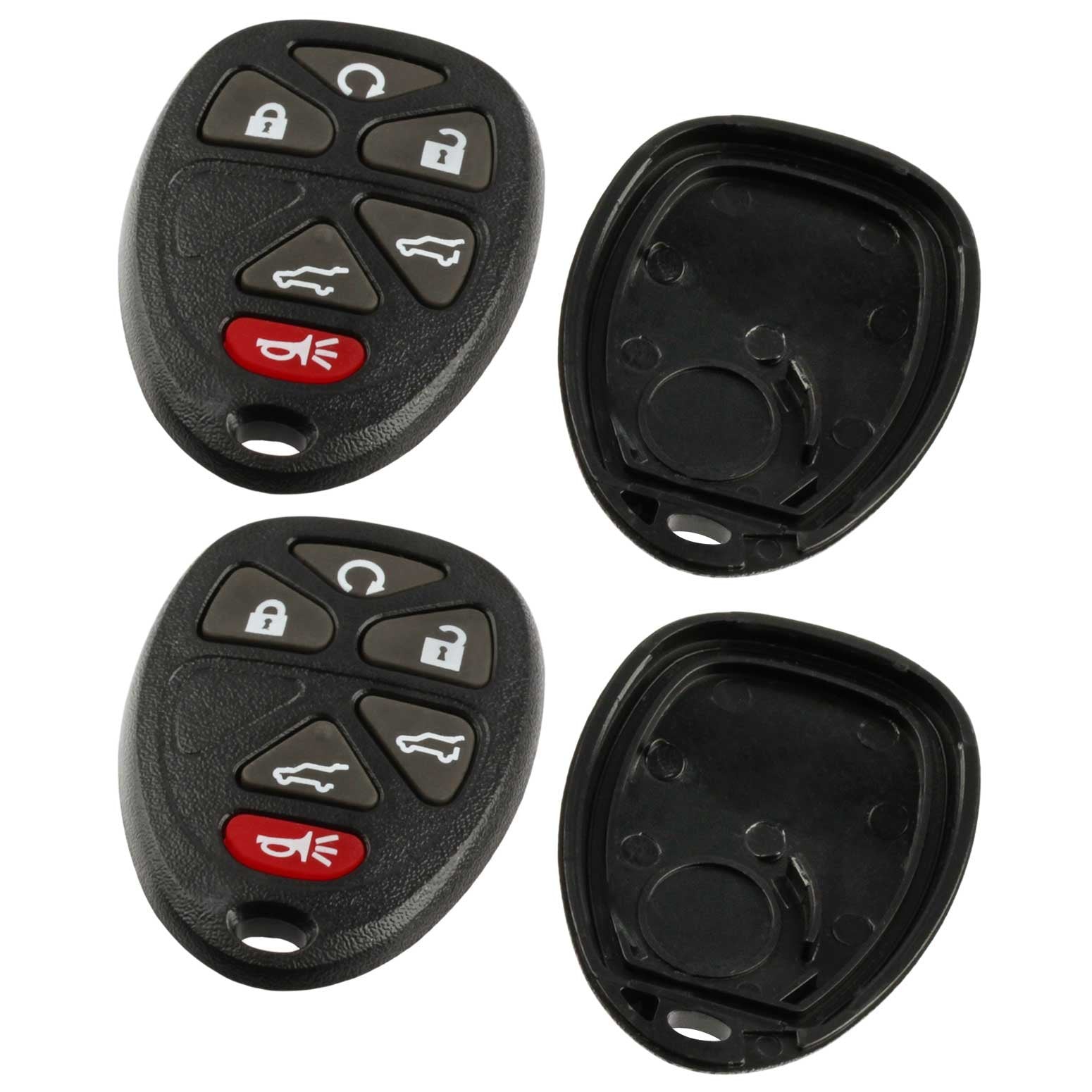Case Shell Key Fob Keyless Entry Remote fits Chevy Tahoe Suburban/Cadillac Escalade/GMC Yukon 2007 2008 2009 2010 2011 2012 2013